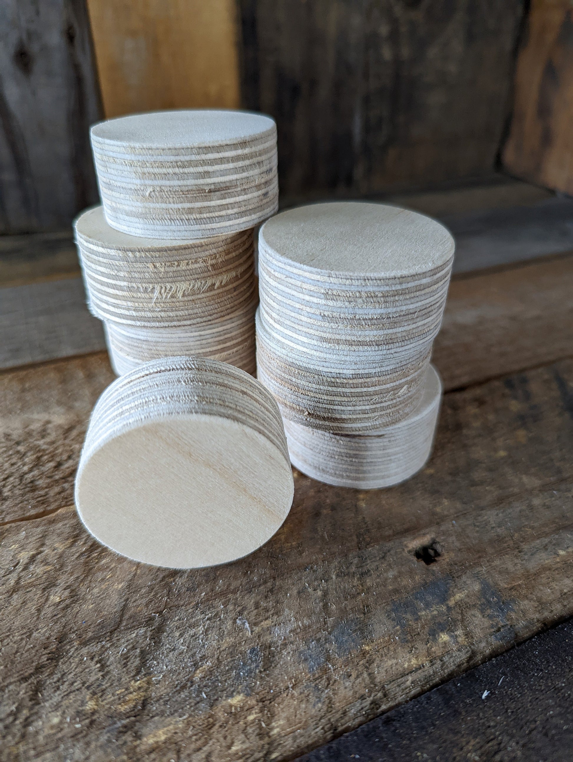 2" Wood Circle Disc Plaques, BALTIC BIRCH - Wooden Circles, Blank Circles, Unfinished Wooden Circles, Round Circles, Circular Wood