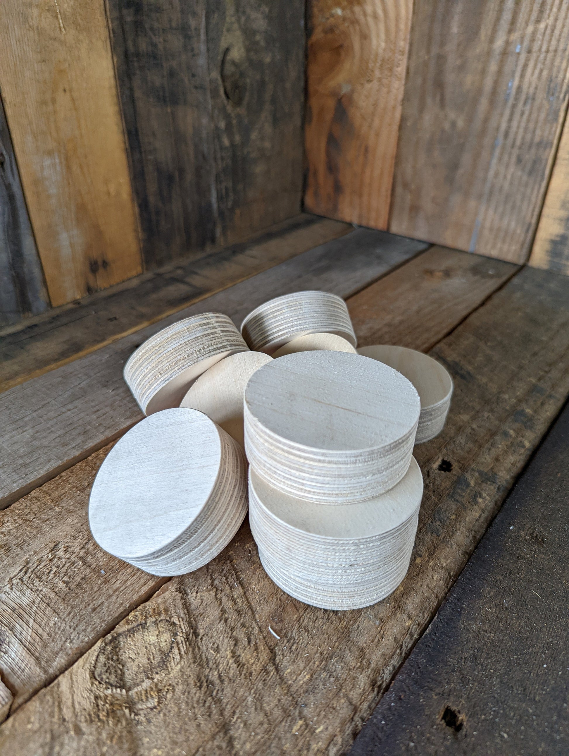 2.5" Wood Circle Disc Plaques, BALTIC BIRCH - Wooden Circles, Blank Circles, Unfinished Wooden Circles, Round Circles, Circular Wood