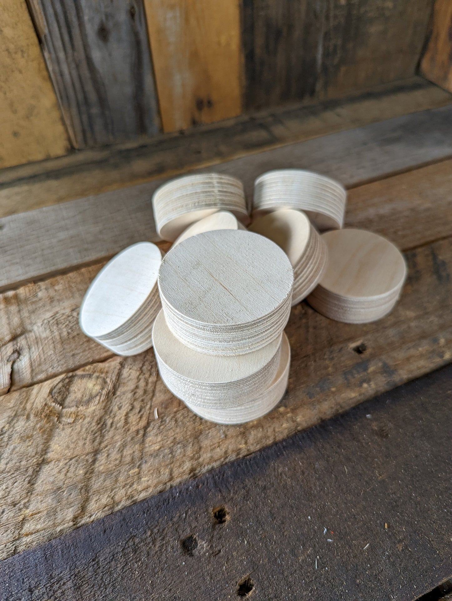 2.5&quot; Wood Circle Disc Plaques, BALTIC BIRCH - Wooden Circles, Blank Circles, Unfinished Wooden Circles, Round Circles, Circular Wood