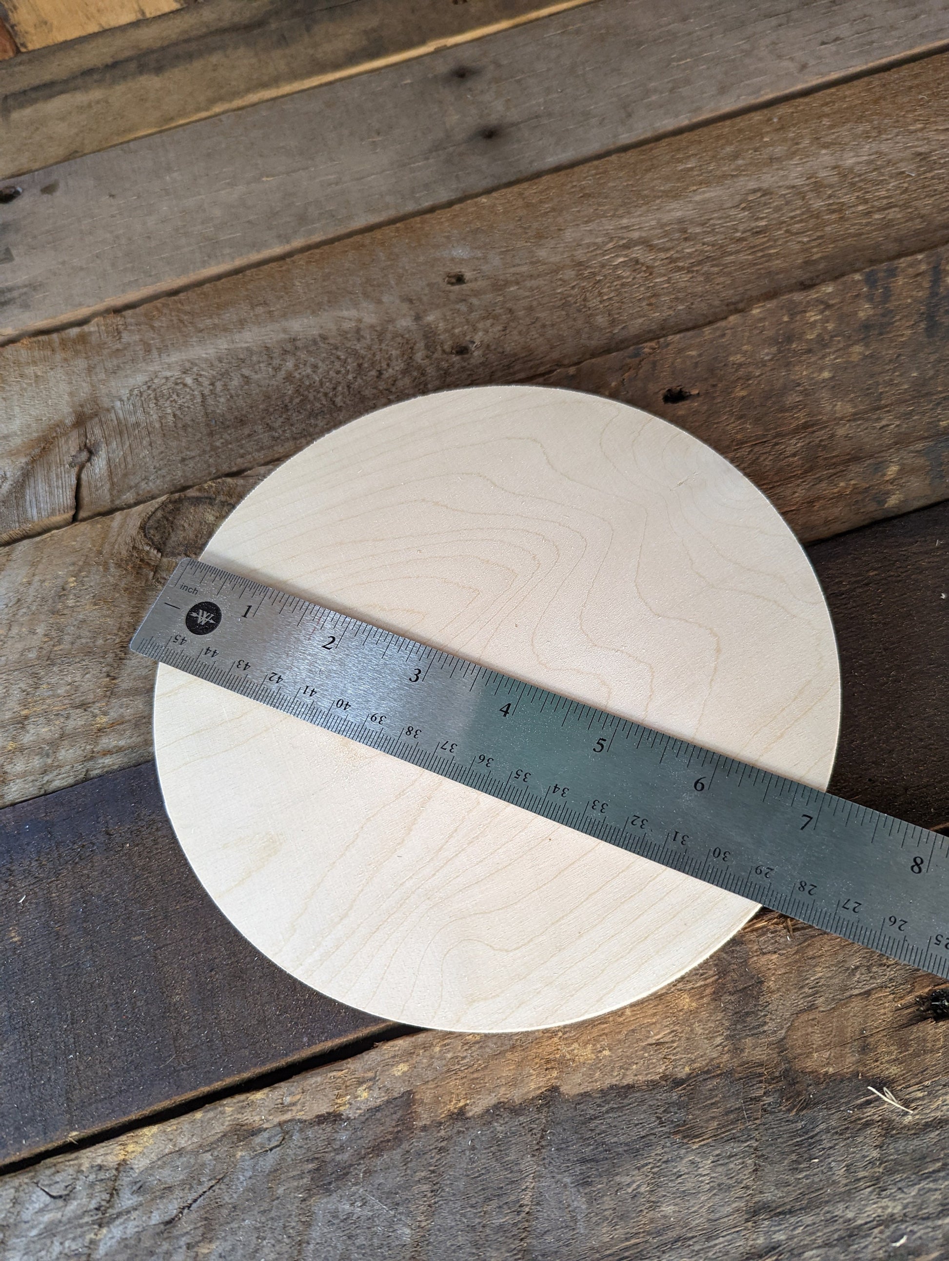 7" Wood Circle Disc Plaques, BALTIC BIRCH Wooden Circles, Blank Circles, Unfinished Wooden Circles, Round Circles, Circular Wood