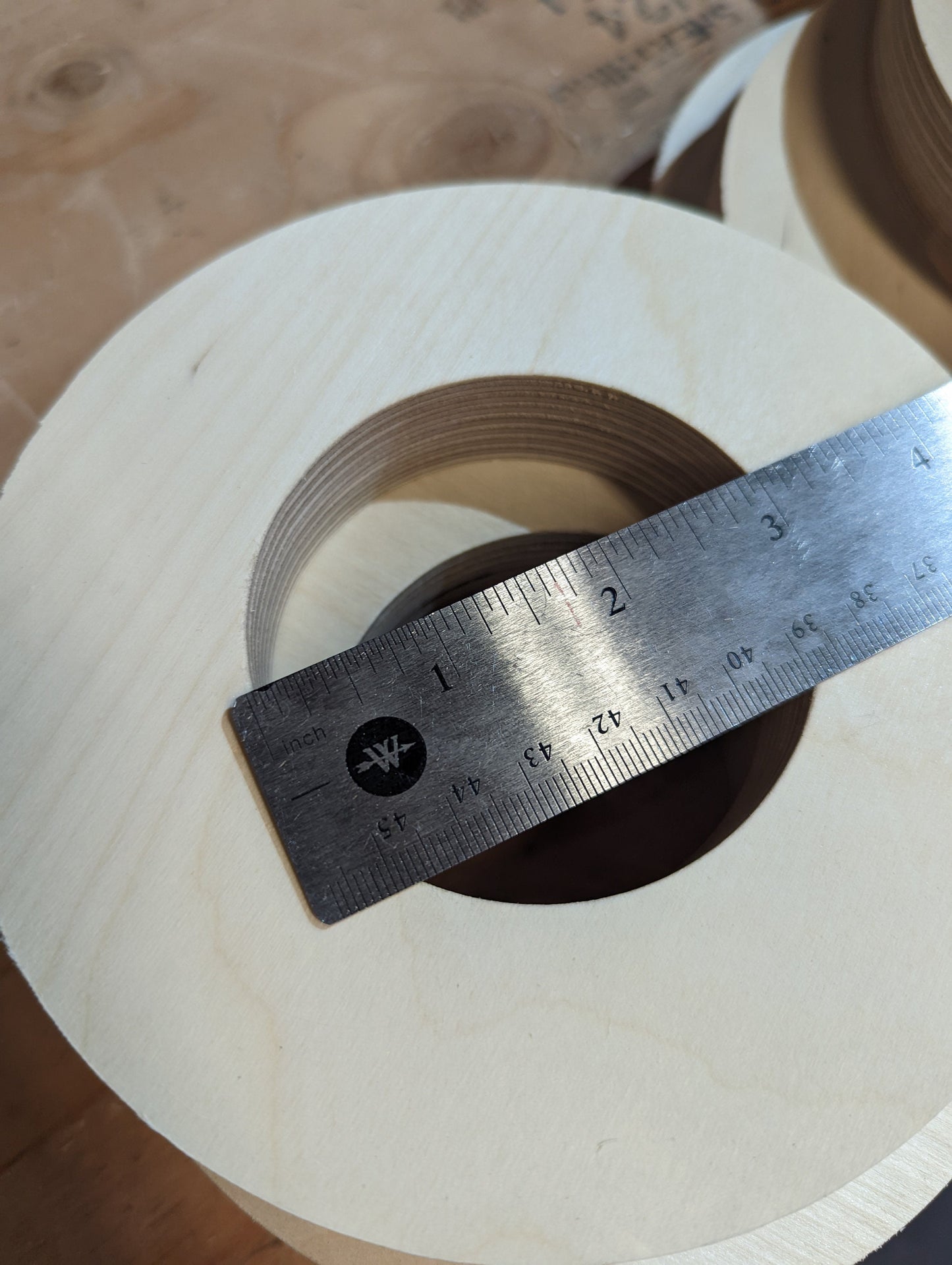 6" Wood Donut, BALTIC BIRCH - Wooden Circles, Blank Circles, Unfinished Wooden Circles, Round Circles, Circular Wood Active, Ring Shape