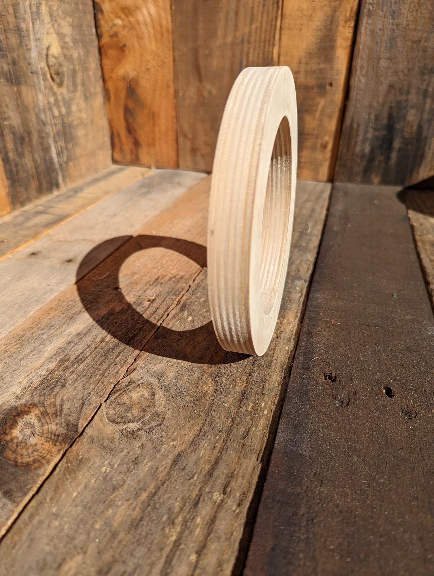 6" Wood Donut with 4.25" hole, BALTIC BIRCH - Wooden Circles, Blank Circles, Unfinished, Round Circles, Circular Wood, Ring Shape