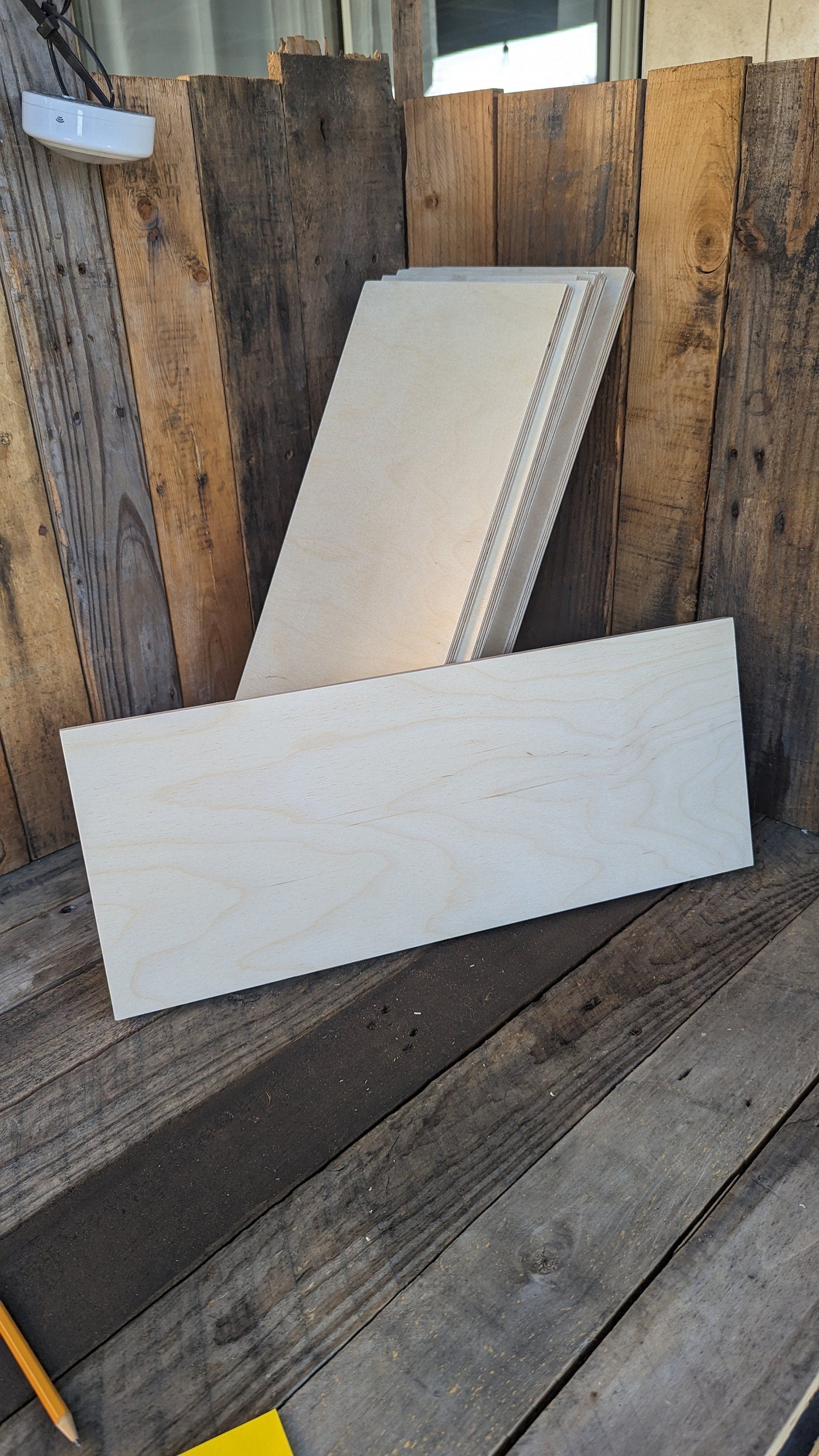 8x20" Baltic Birch Wood Rectangle, Unfinished Sign Board