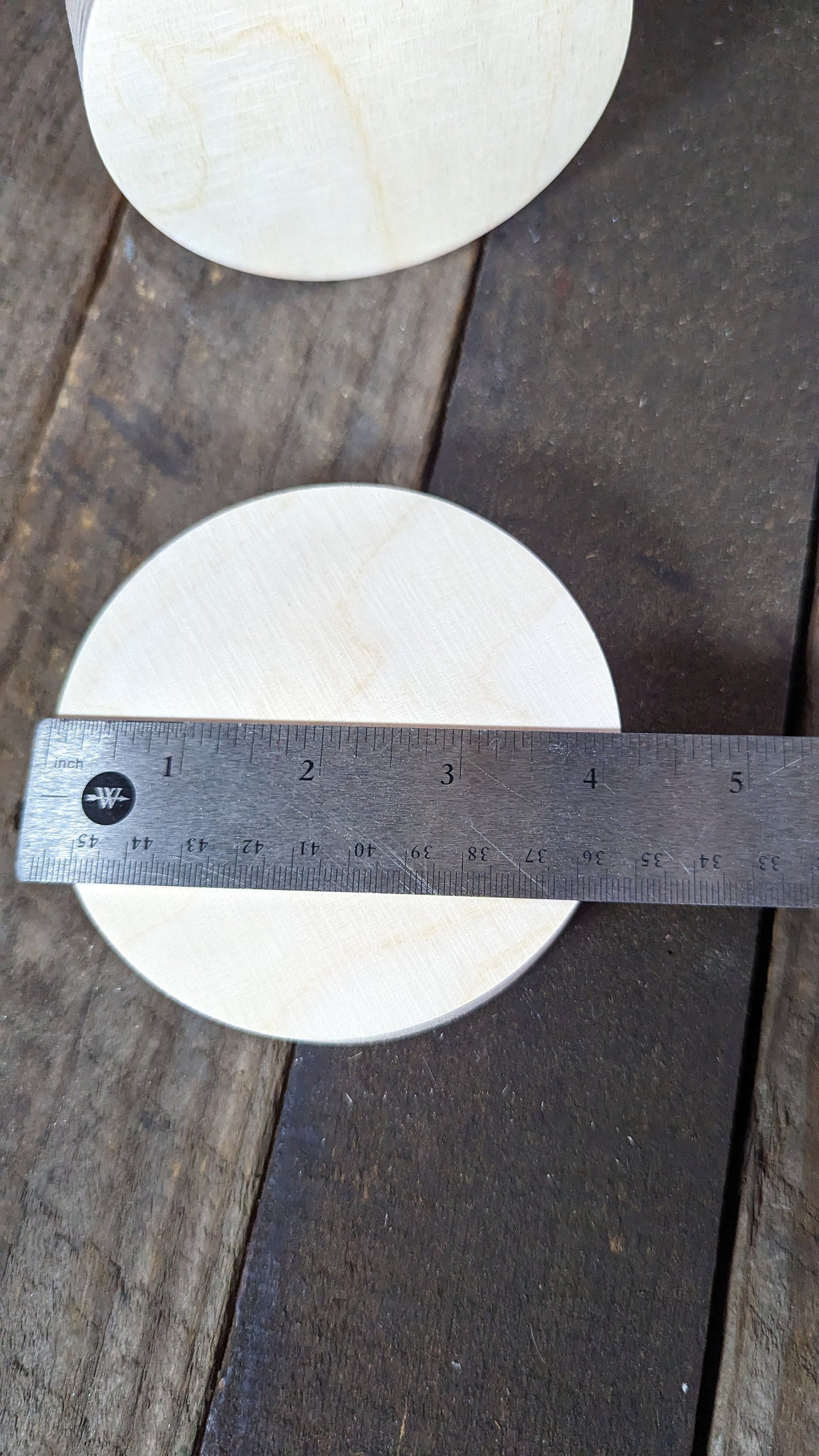 4.125" (4 1/8") Wood Circle Disc Plaques, BALTIC BIRCH, Wooden Circle, Unfinished Wooden Circles, Circular Wood, DIY Crafting Supplies