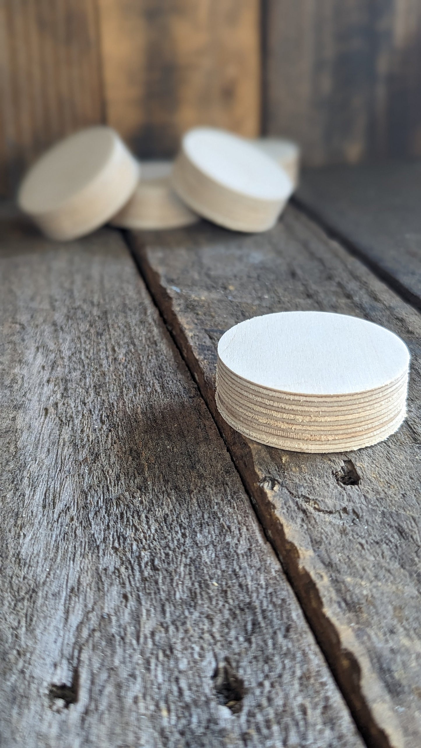 2.125" (2 1/8") Wood Circle Disc Plaques, BALTIC BIRCH - Wooden Circles, Blank Circles, DIY Crafting Supplies