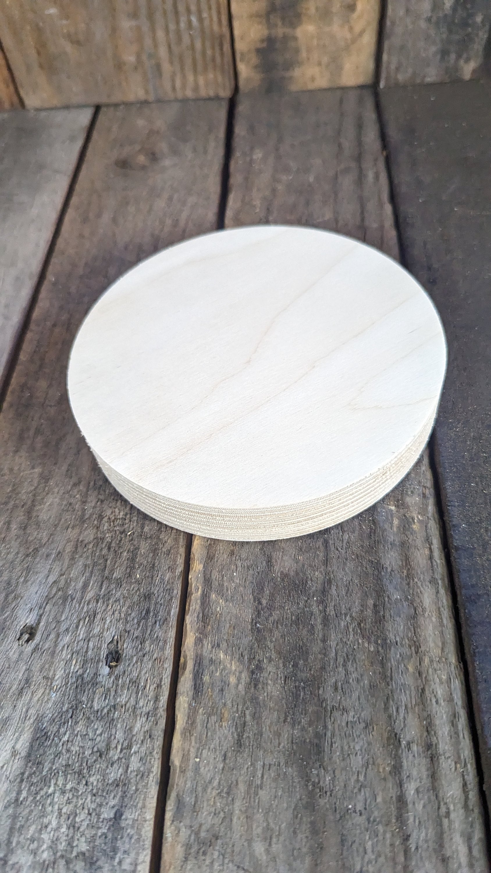 5.625" (5 5/8") Wood Circle Disc Plaques, BALTIC BIRCH - Wooden Circles, Blank Circles, Unfinished Wooden Circles, Round, Circular Wood