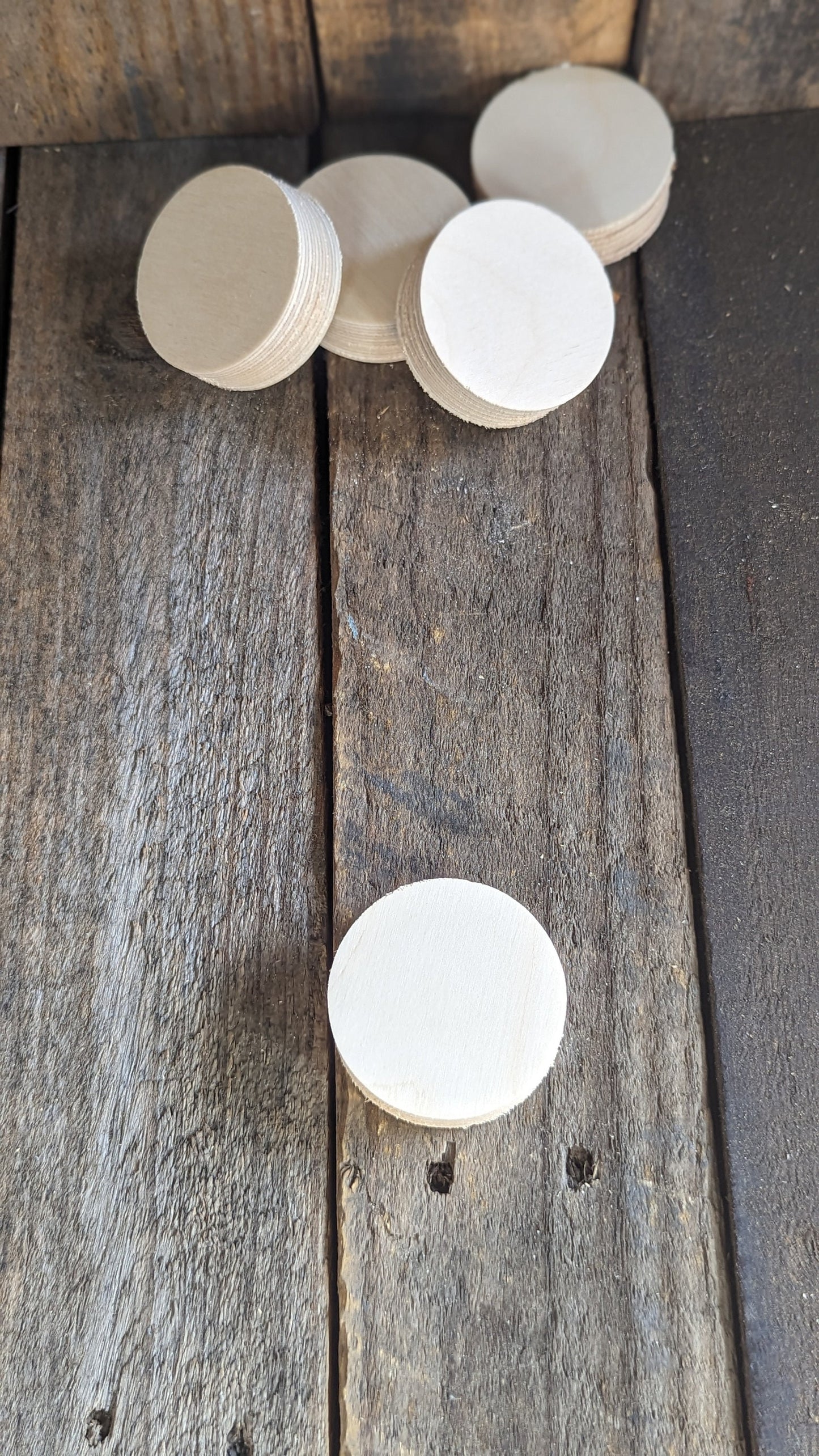 2.125" (2 1/8") Wood Circle Disc Plaques, BALTIC BIRCH - Wooden Circles, Blank Circles, DIY Crafting Supplies