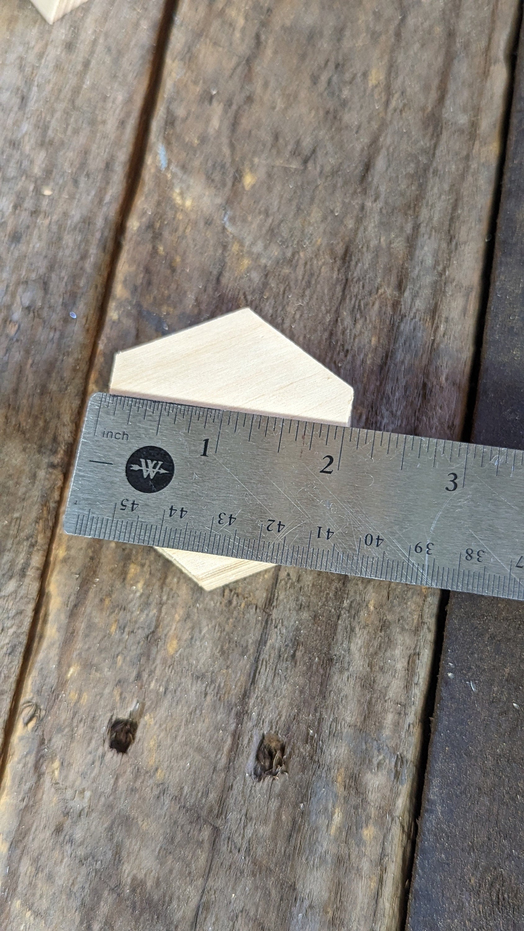 5 Pack - 2" Baltic Birch Wood Hexagon