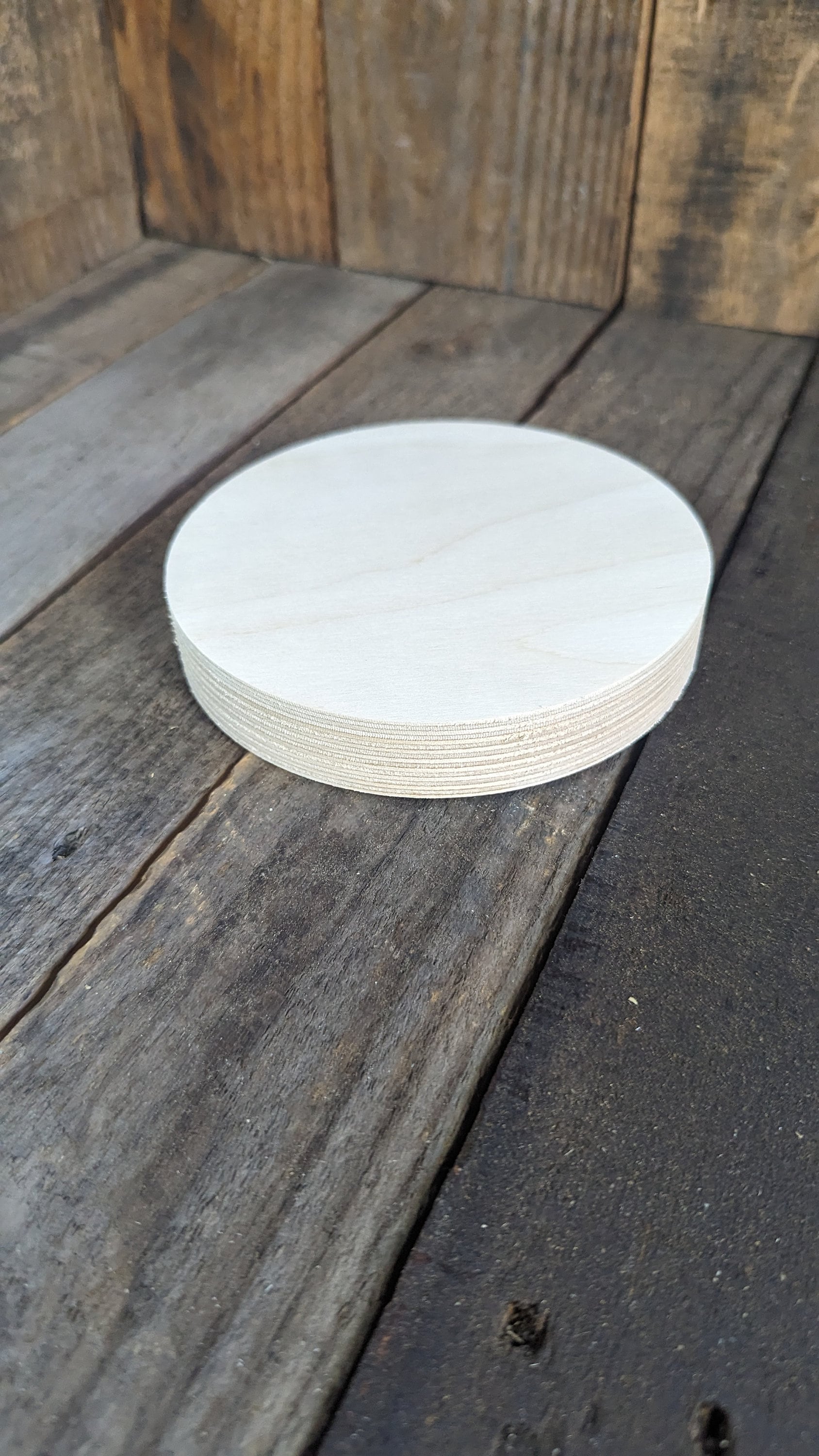 5.625" (5 5/8") Wood Circle Disc Plaques, BALTIC BIRCH - Wooden Circles, Blank Circles, Unfinished Wooden Circles, Round, Circular Wood