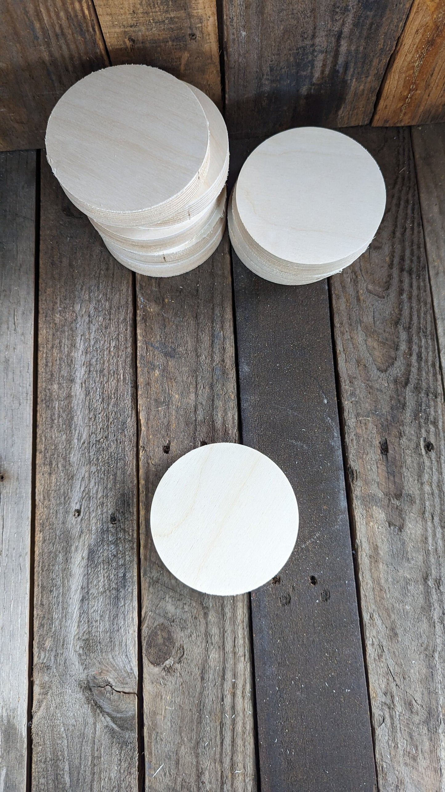 4.625" (4 5/8") Wood Circle Disc Plaques, BALTIC BIRCH - Wooden Circles, Blank Circles, Unfinished Wooden Circles, Round, Circular Wood