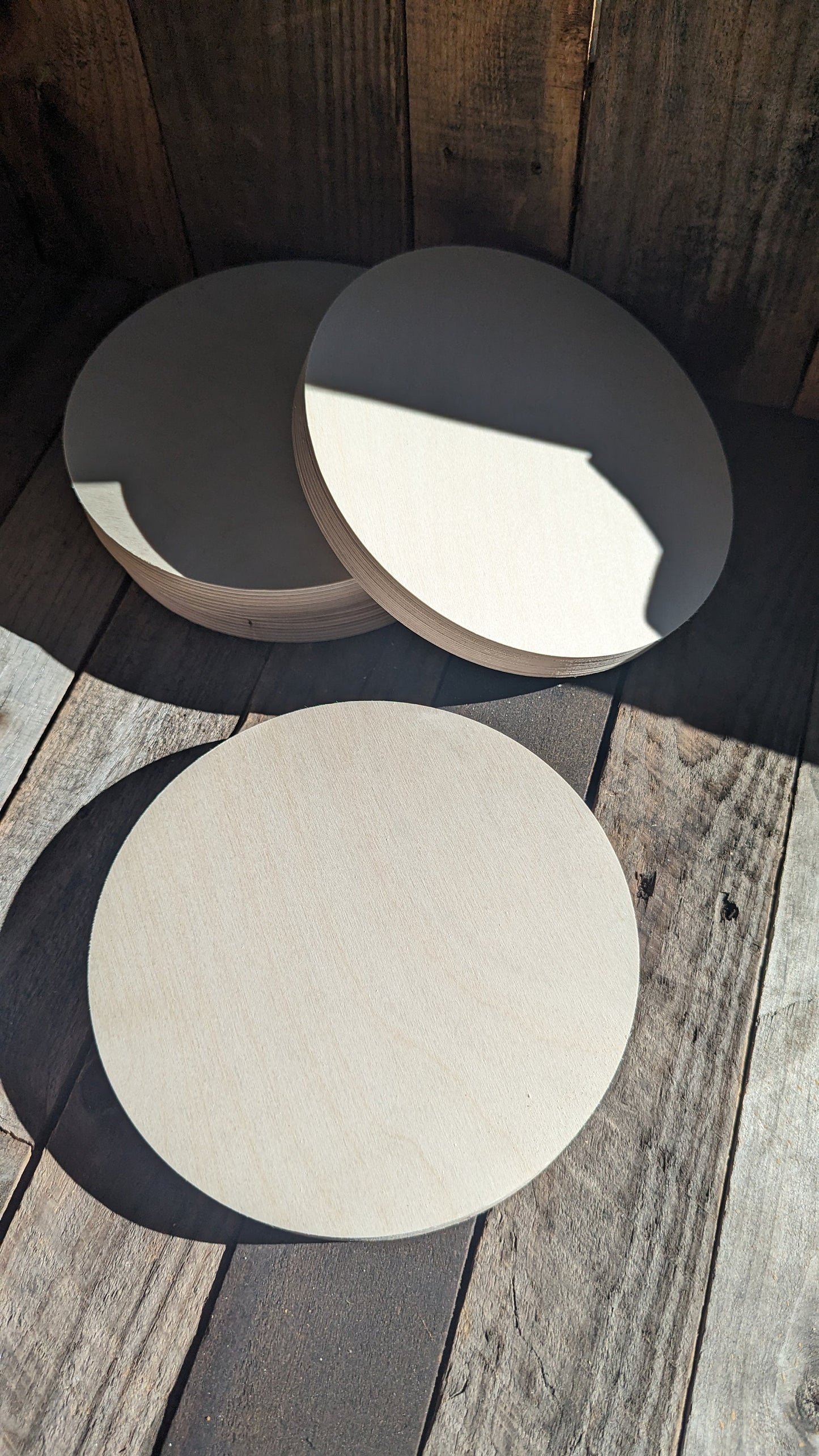 9" Wood Circle Disc Plaques, BALTIC BIRCH Wooden Circles, Blank Circles, Unfinished Wooden Circles, Round Circles, Circular Wood