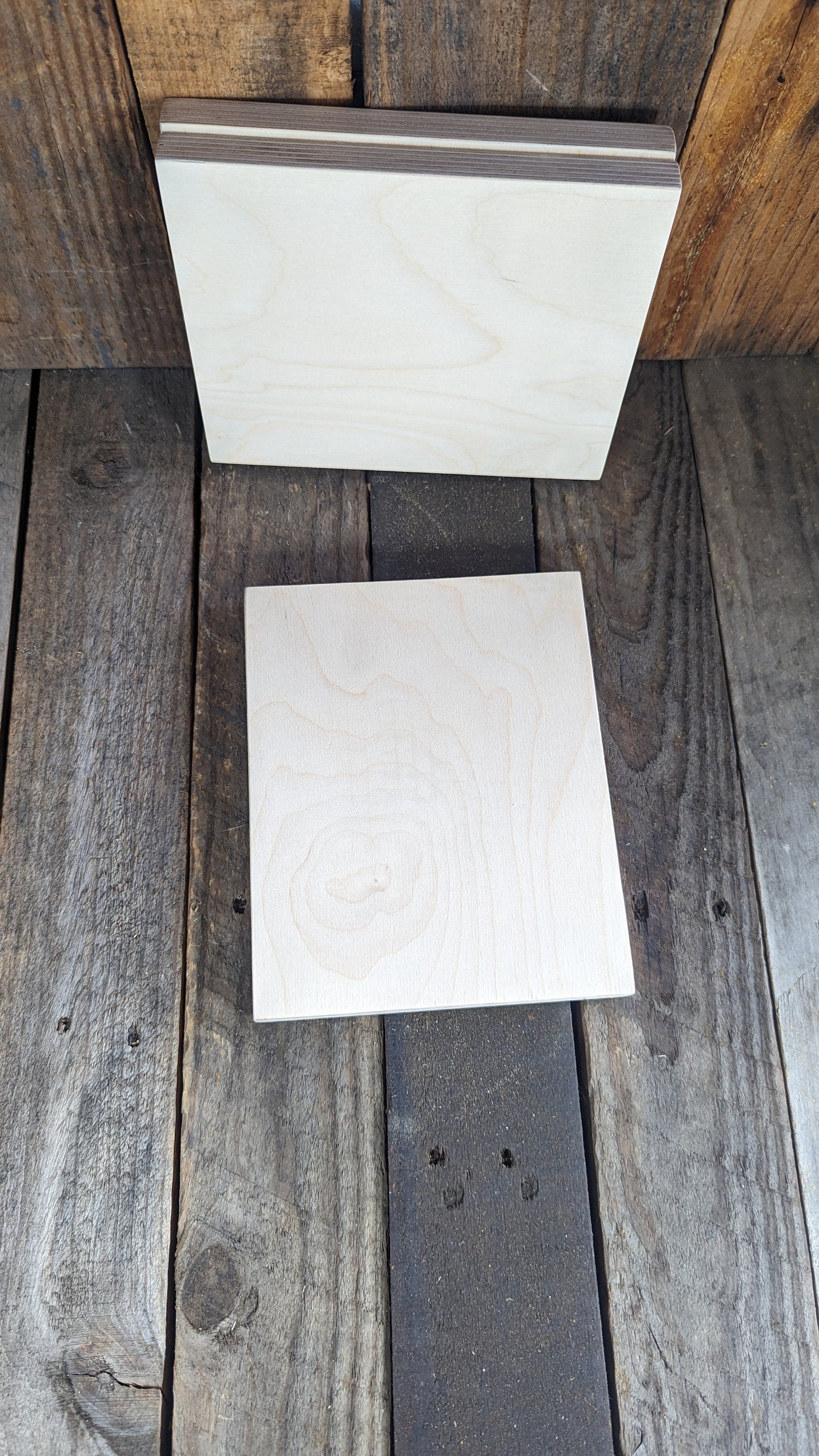 8" x 6" Wood Plaques, BALTIC BIRCH - Wooden Rectangle, Blank Rectangle, Unfinished Wooden Rectangle, Sign Board, Rectangle Wood