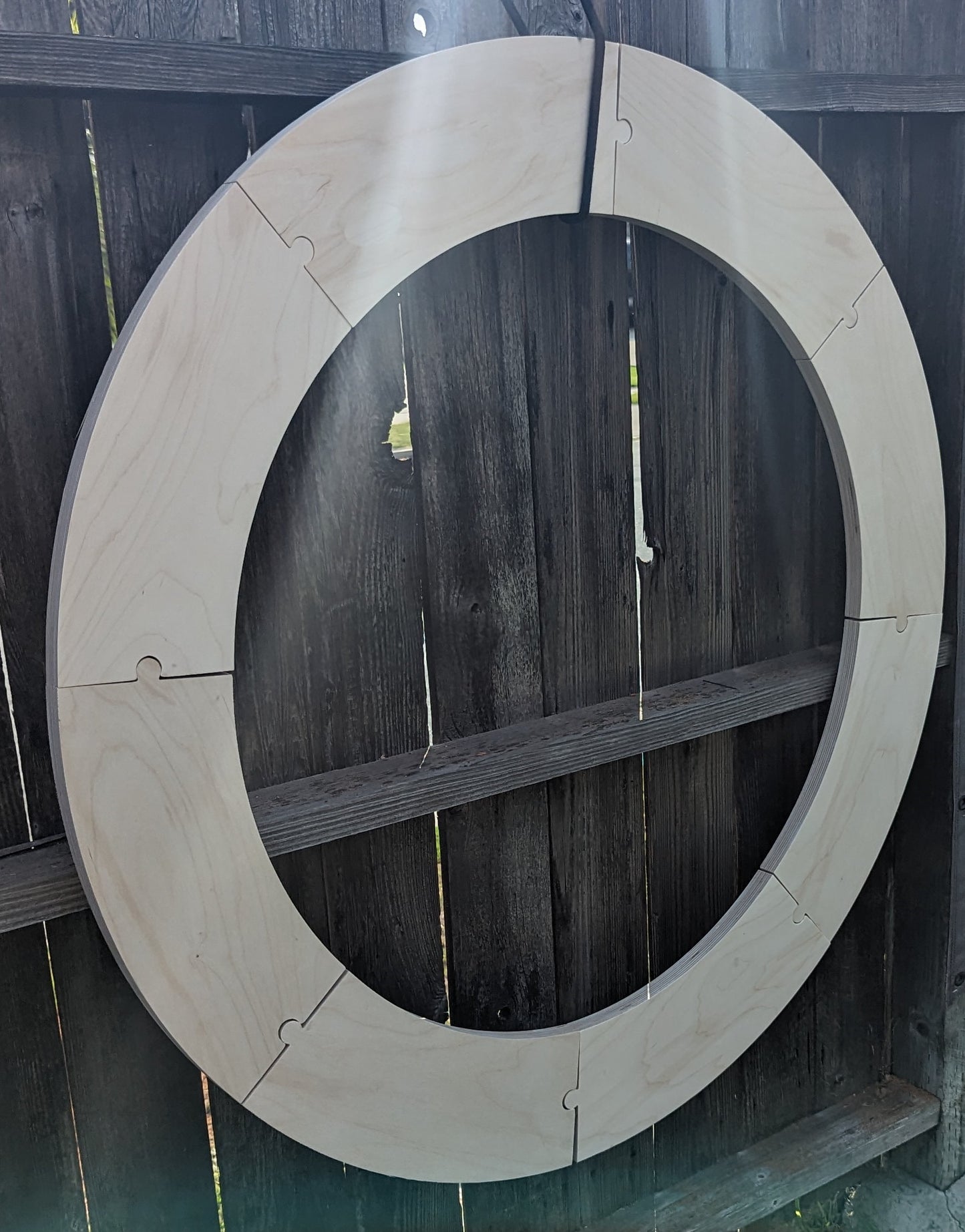 44" Baltic Birch Wood Donut Ring, 32" Center Hole, Craft DIY (8 pieces)