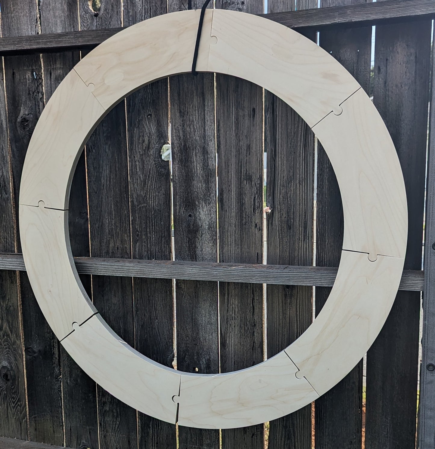 44" Baltic Birch Wood Donut Ring, 32" Center Hole, Craft DIY (8 pieces)