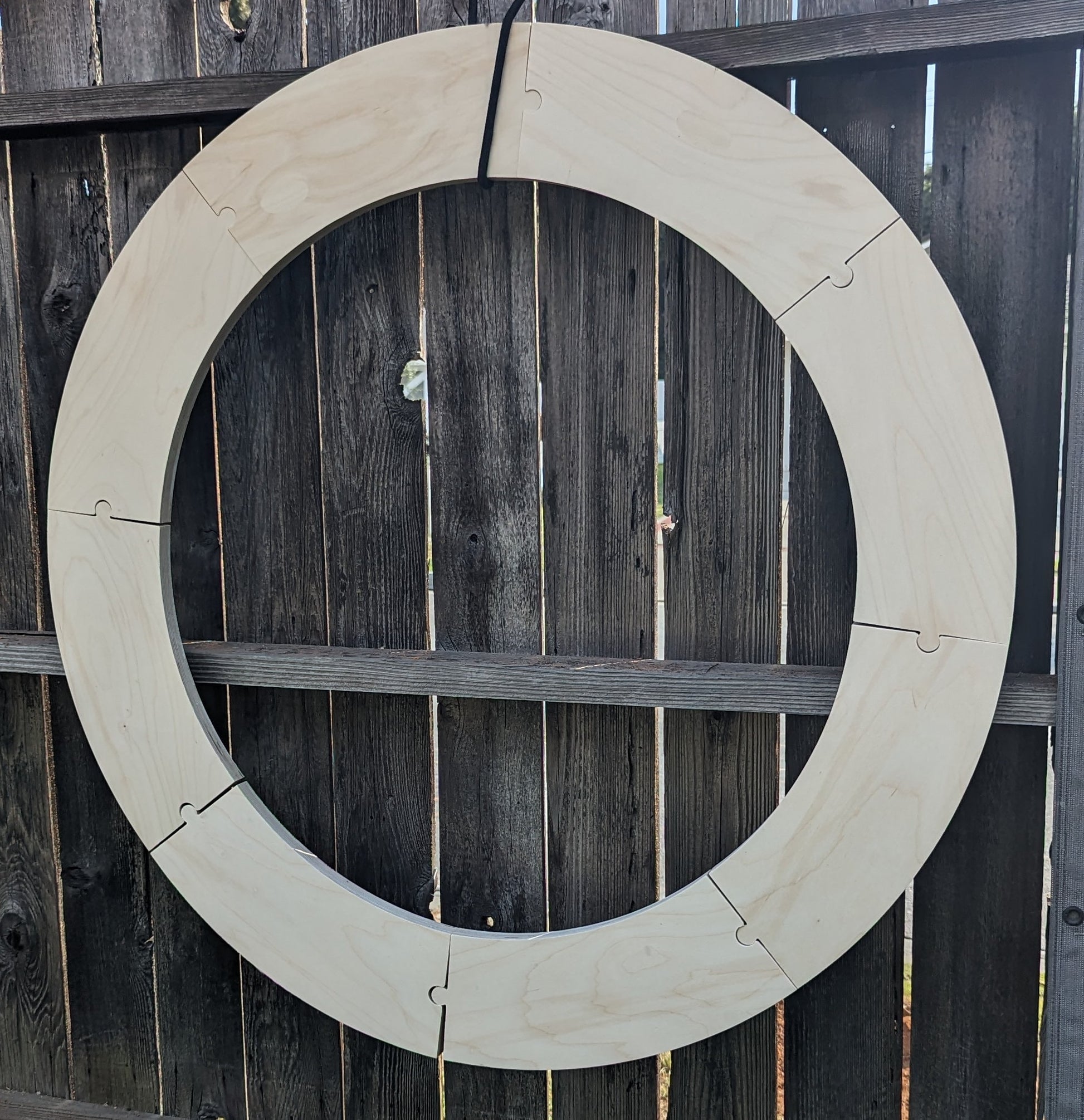 44" Baltic Birch Wood Donut Ring, 32" Center Hole, Craft DIY (8 pieces)