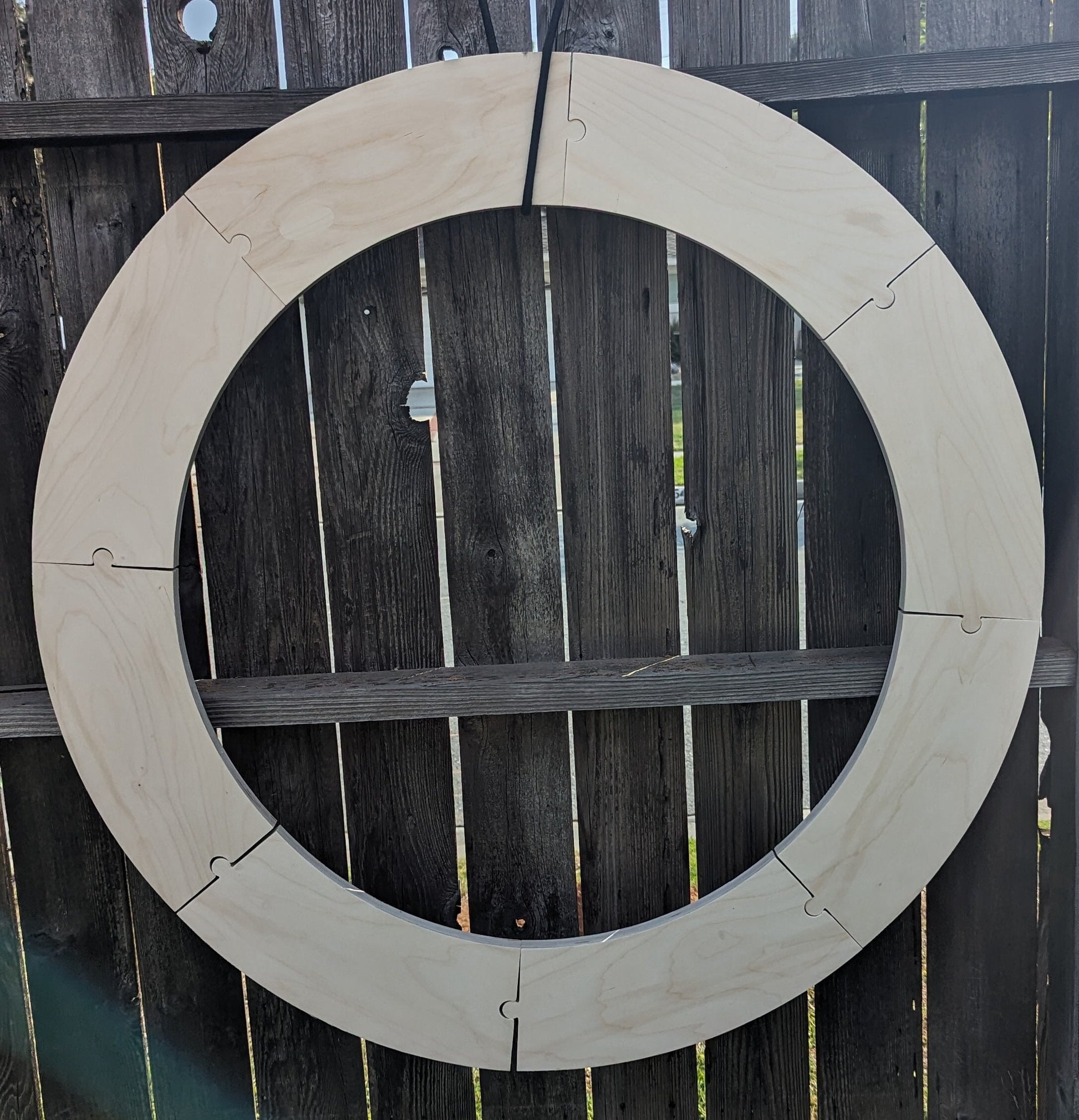 44" Baltic Birch Wood Donut Ring, 32" Center Hole, Craft DIY (8 pieces)