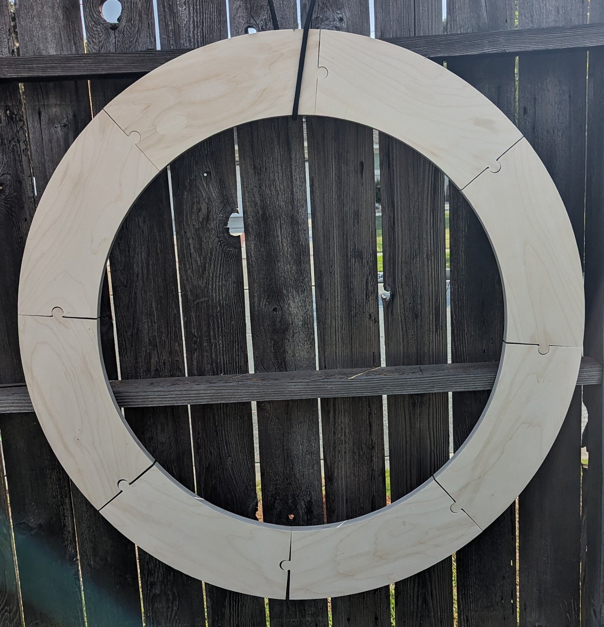 44" Wood Donut Ring with 32" center hole, BALTIC BIRCH Wooden Circles, Unfinished Wooden Circles, Round Circles, Circular Wood - puzzled 8P