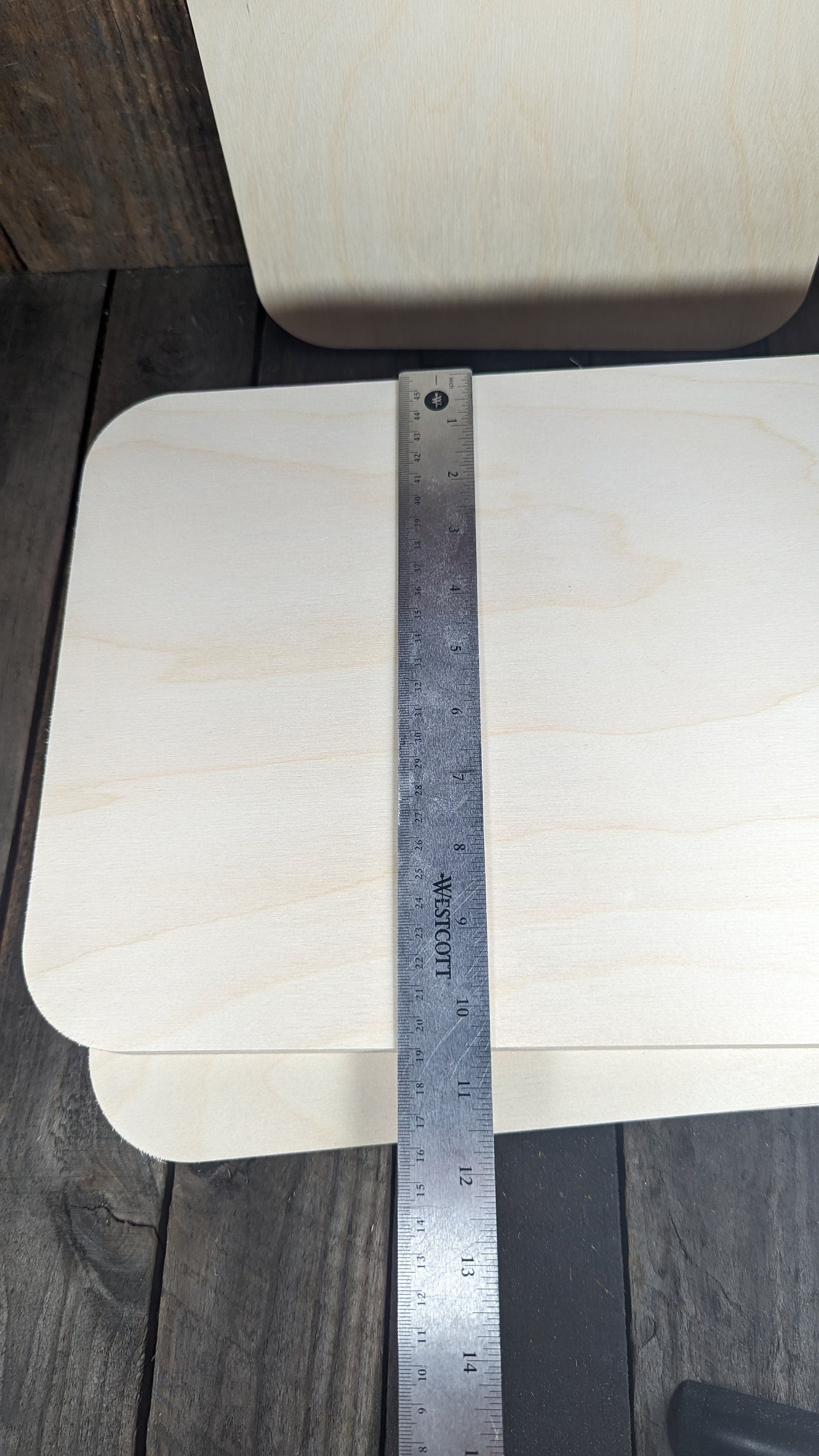 10.5" x 14.5" Wood Plaques with 1.5 radius corners, BALTIC BIRCH, Wooden Rectangle, Unfinished Wood Rectangle, DIY Crafting Supplies