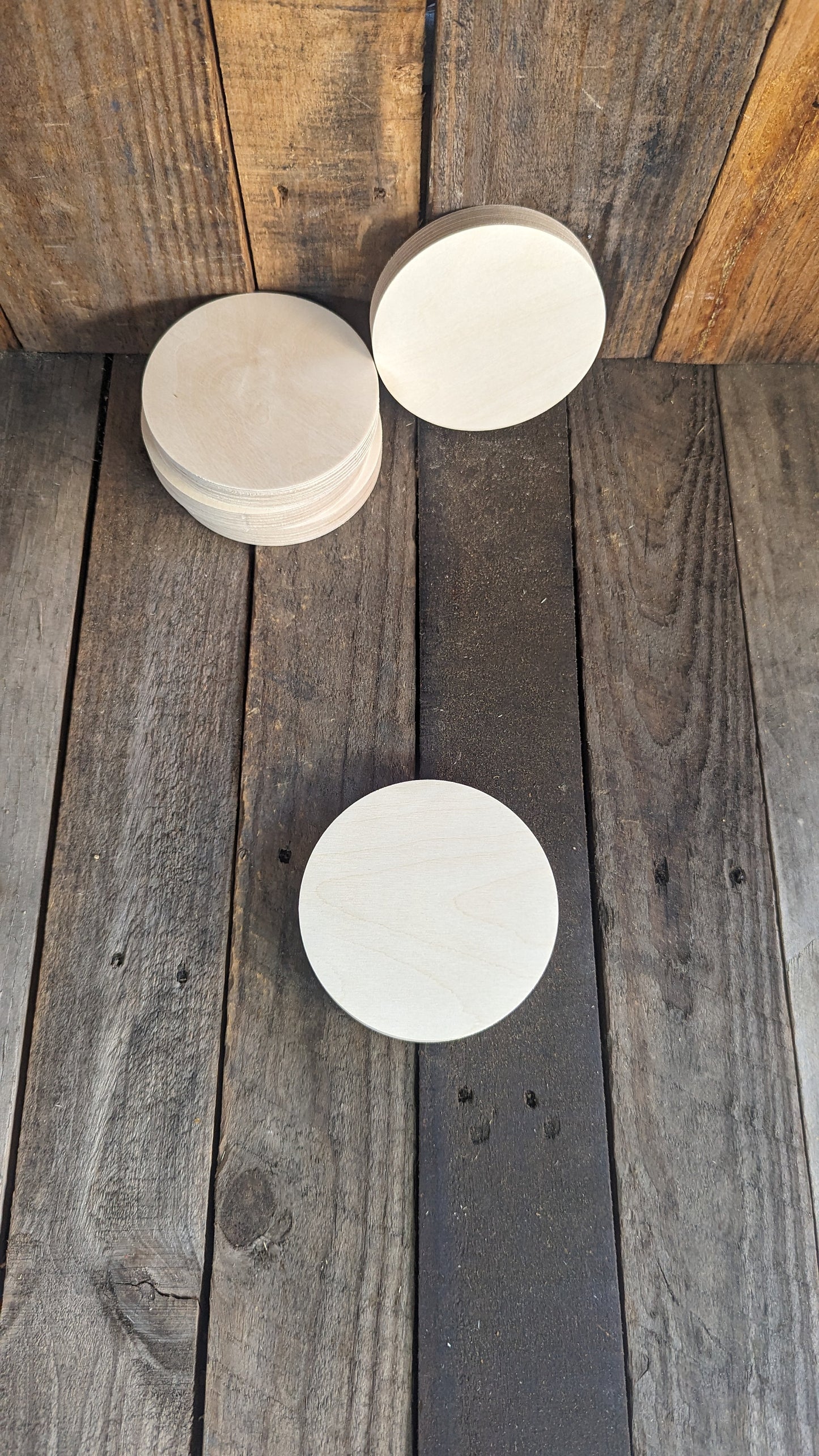 4.75" (4 3/4") Wood Circle Disc Plaques, BALTIC BIRCH - Wooden Circles, Blank Circles, DIY Crafting Supplies