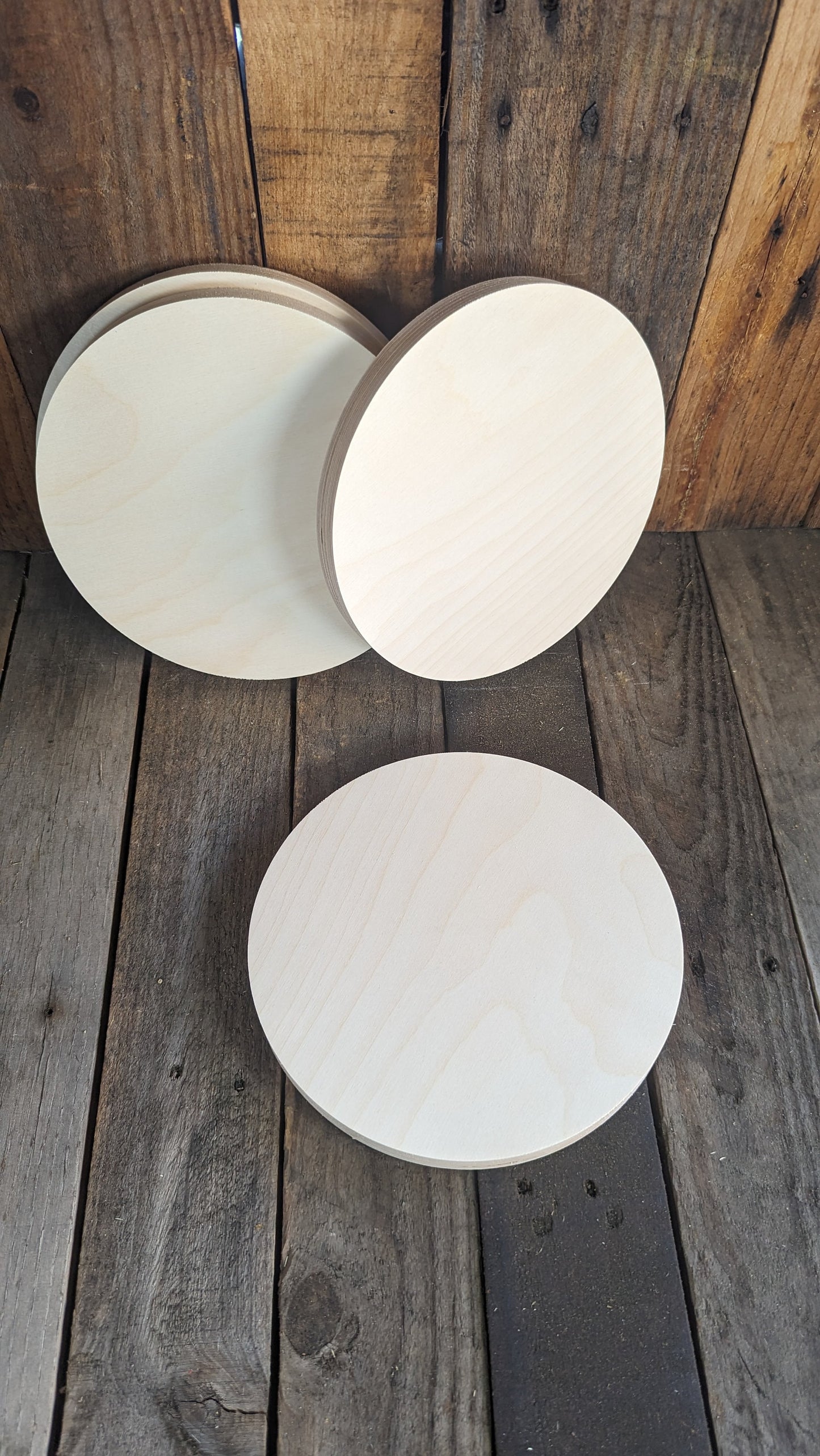 8.5" (8 1/2") Wood Circle Disc Plaques, BALTIC BIRCH Wooden Circles, Blank Circles, Unfinished Wooden Circles, DIY Crafting Supplies