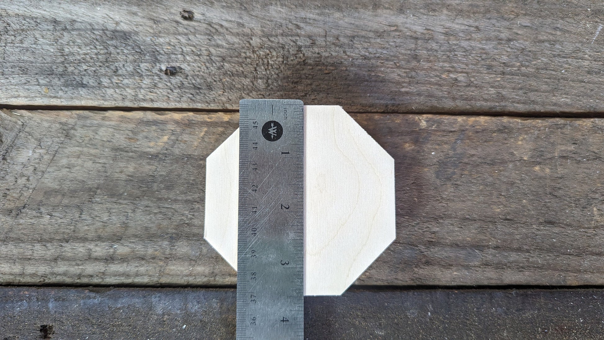 3.5" (3 1/2") Wood Octagon Plaques, BALTIC BIRCH Wooden Eight Sided Shape, Blank Octagon, Unfinished Wooden Octagon, DIY Crafting Supplies