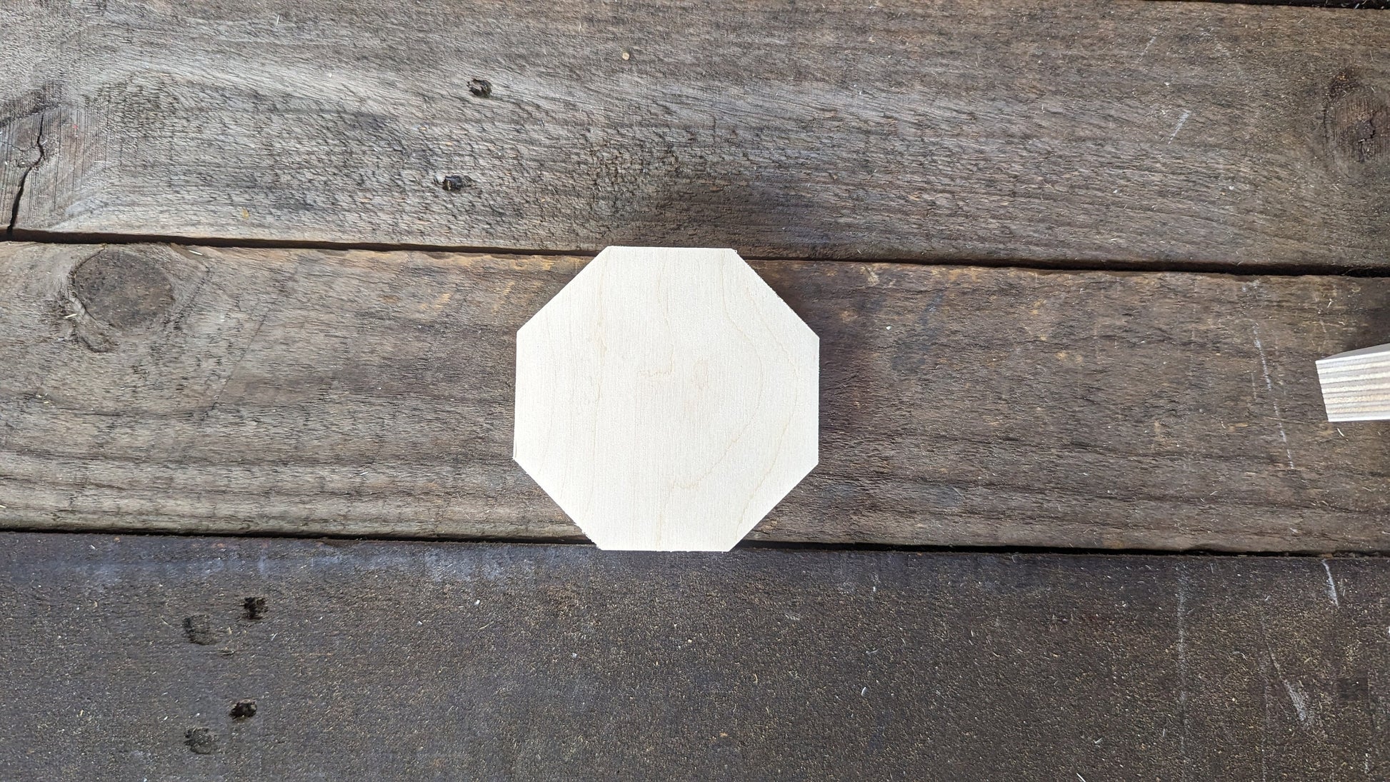 3.5" (3 1/2") Wood Octagon Plaques, BALTIC BIRCH Wooden Eight Sided Shape, Blank Octagon, Unfinished Wooden Octagon, DIY Crafting Supplies