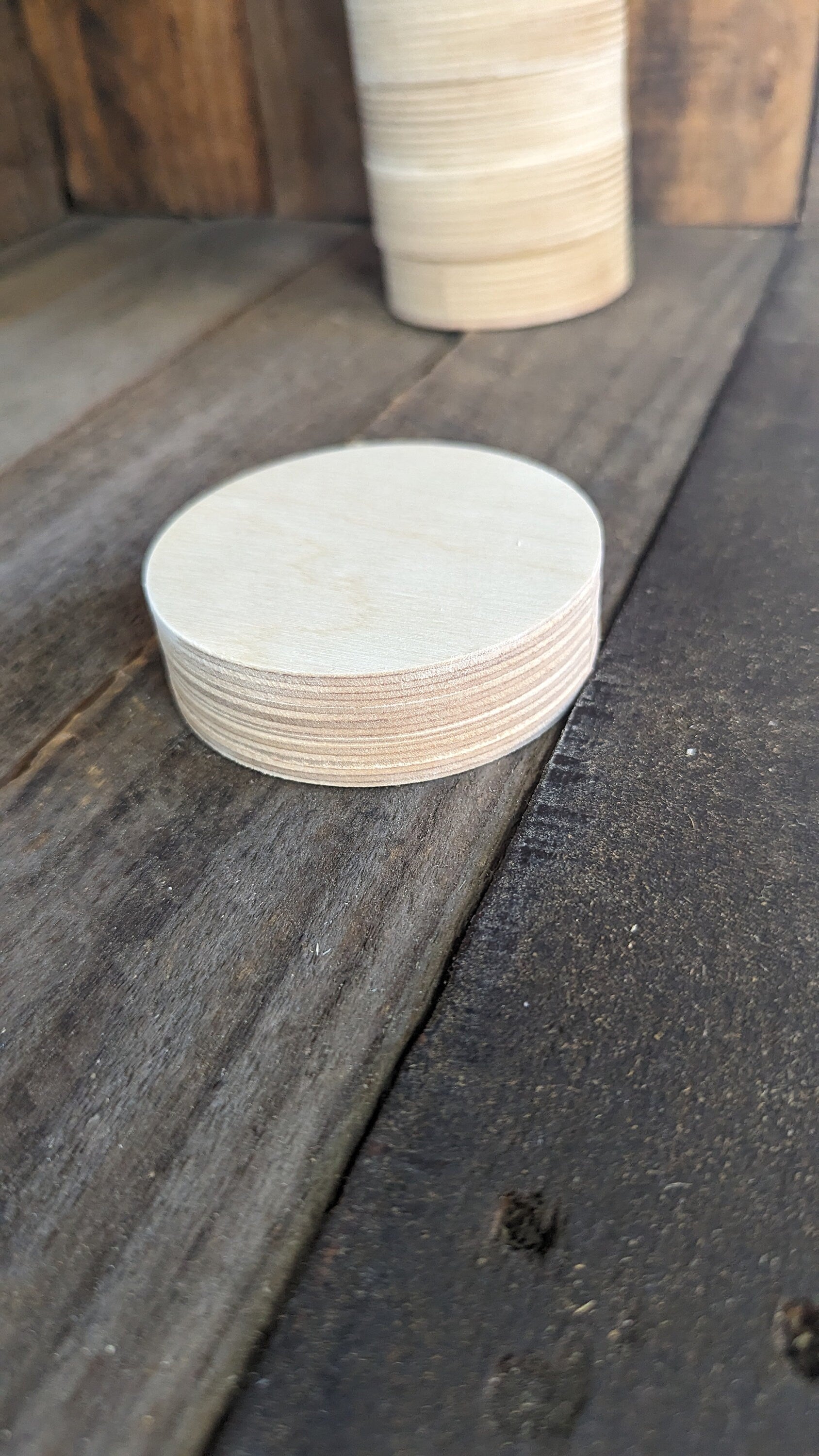 3.25" (3 1/4") Wood Circle Disc Plaques, BALTIC BIRCH - Wooden Circles, Blank Circles, Unfinished Wooden Circles, Circular Wood