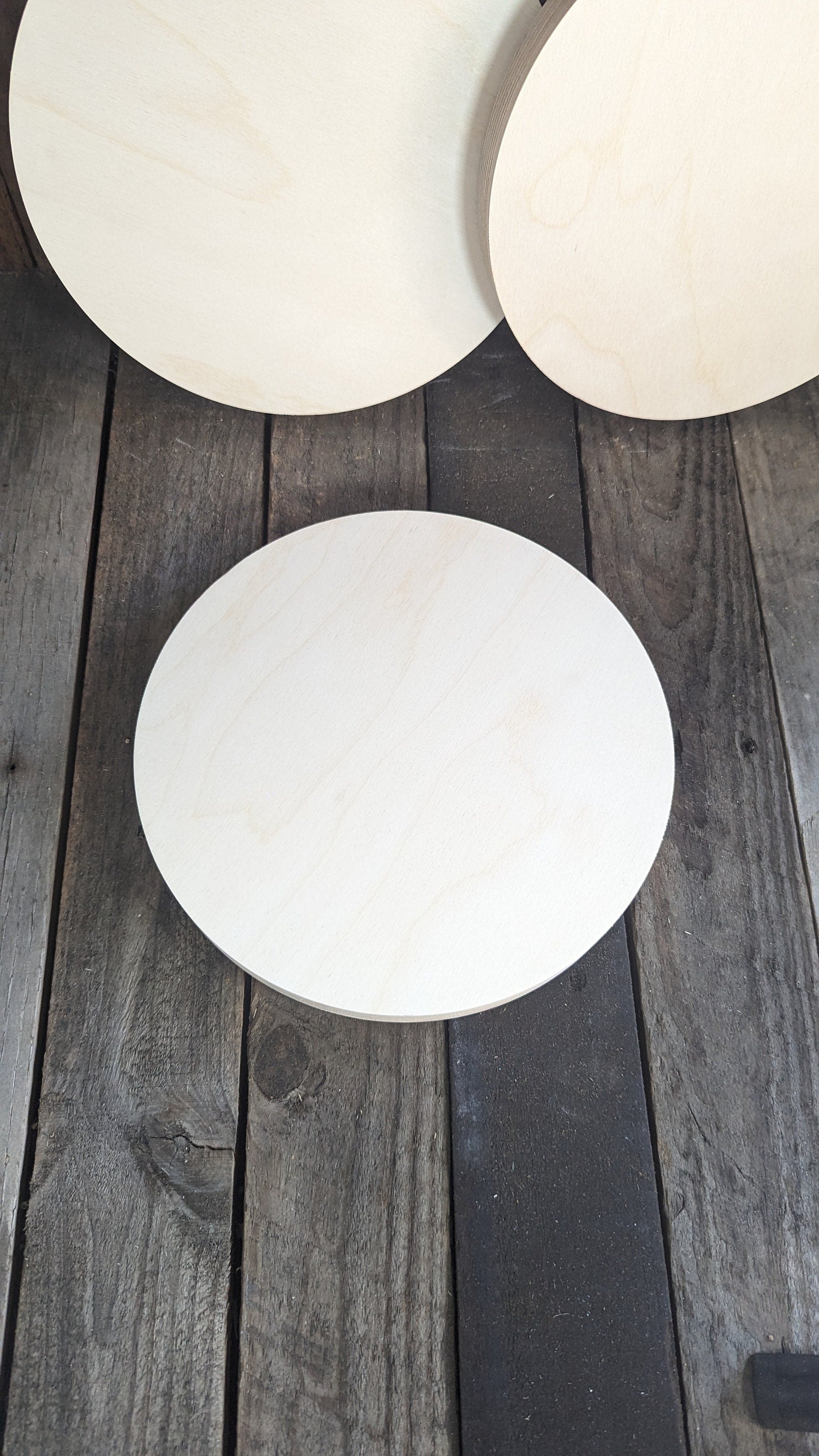 10&quot; Wood Circle Disc Plaques, BALTIC BIRCH Wooden Circles, Blank Circles, Unfinished Wooden Circles, Round Circles, DIY Crafting Supplies