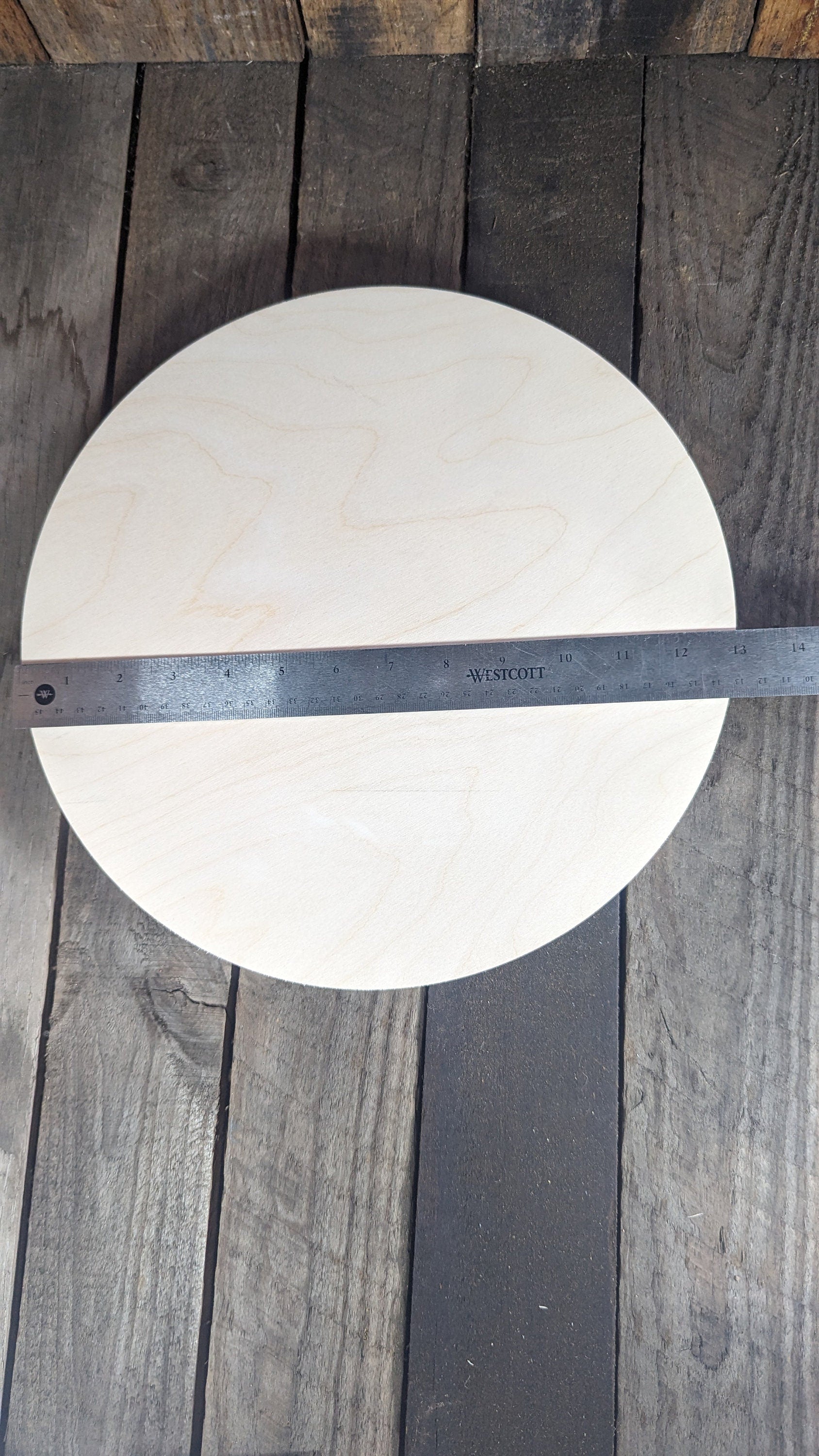 13 inch Wood Circle Disc Plaques, BALTIC BIRCH Wooden Circles, Blank Circles, Unfinished Wooden Circles, Circular Wood, DIY Crafting Supplies