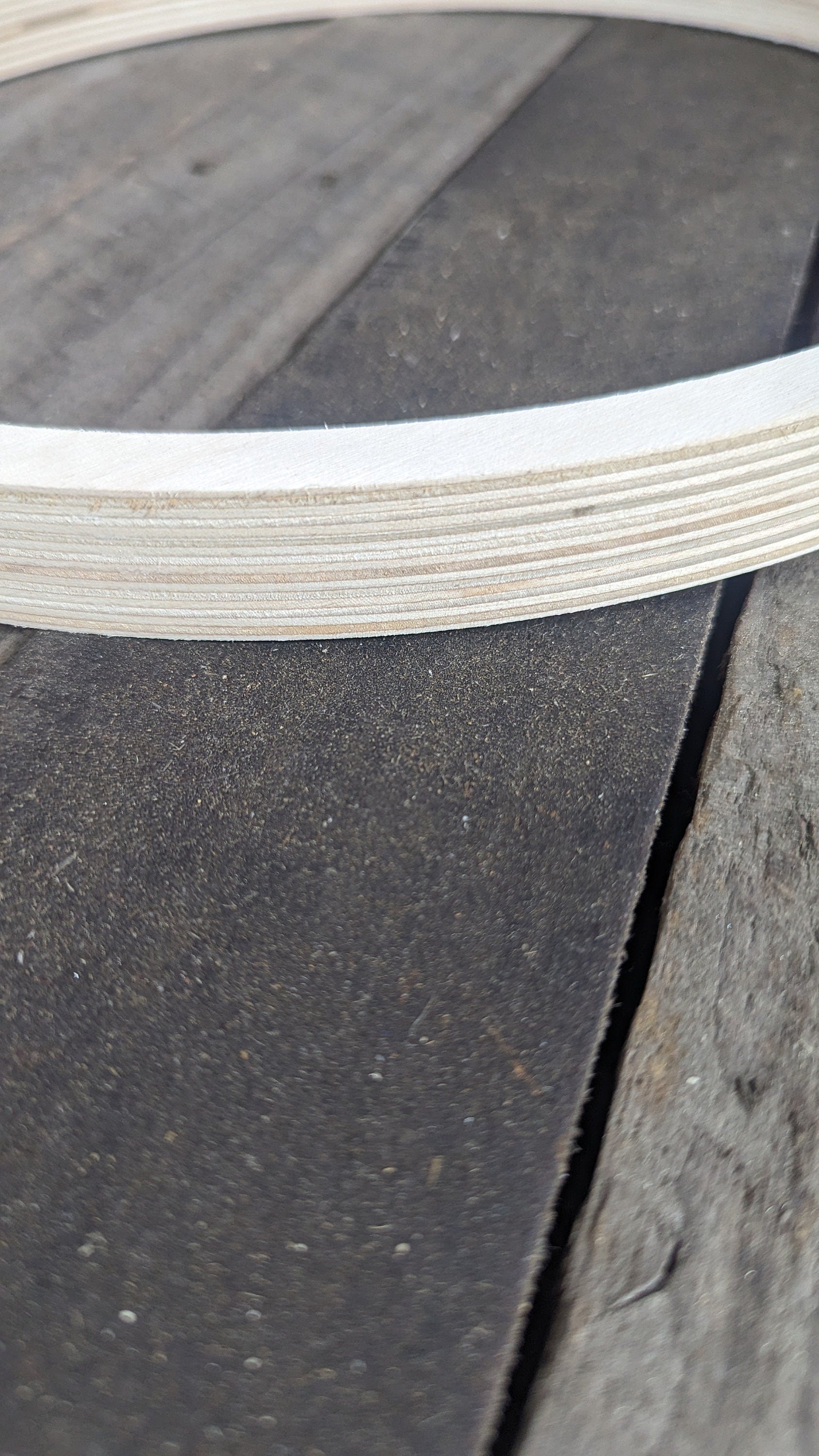 13 inch Wood Circle Disc with 12 inch center hole, BALTIC BIRCH Wooden Circles, Blank Circles, Unfinished Wooden Circles, Round Circles, Circular