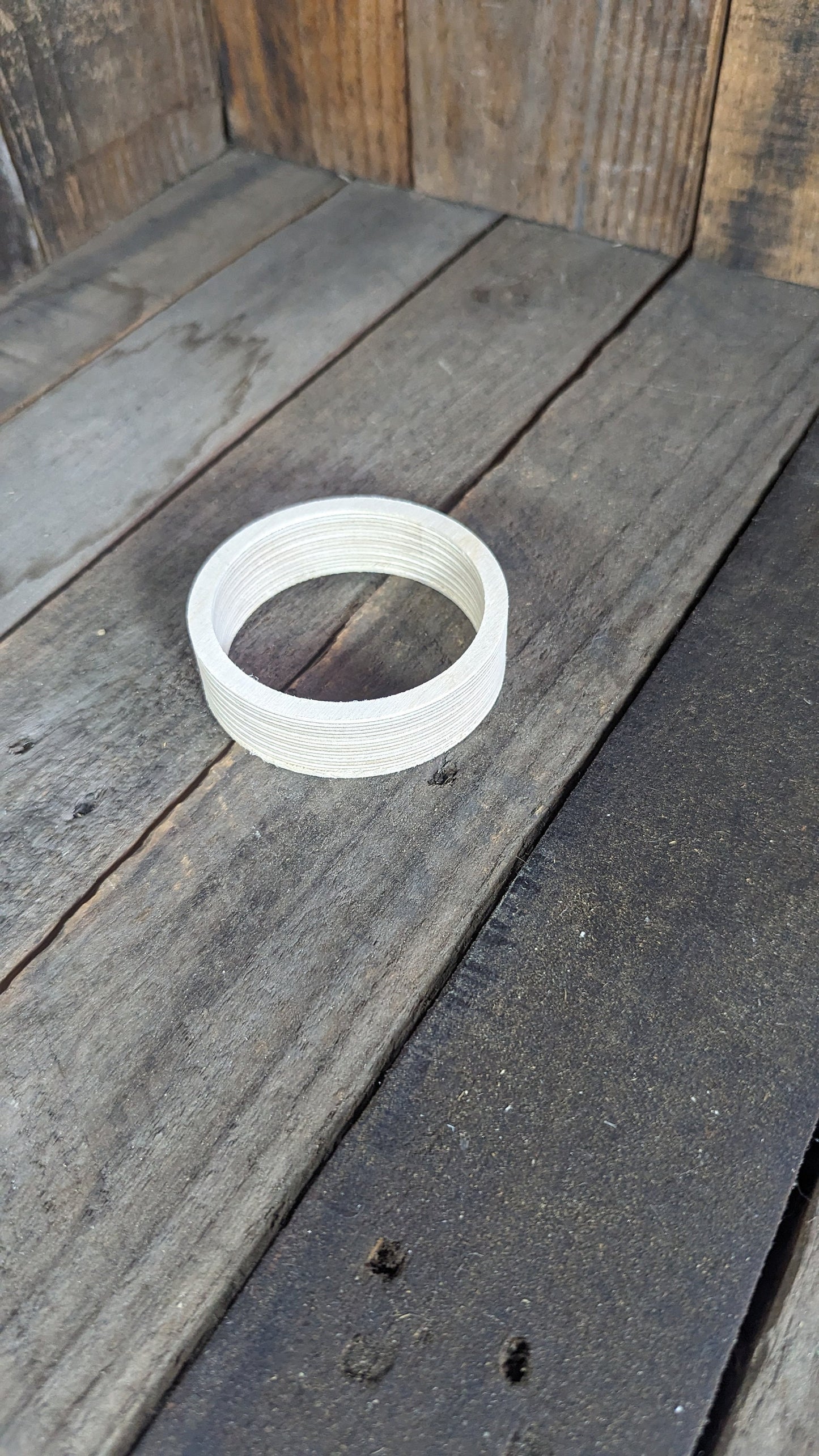3.5" (3 1/2") Wood Donut, 3" center hole - BALTIC BIRCH - Wooden Circles, Unfinished Wooden Ring, Circular Wood, Ring, craft