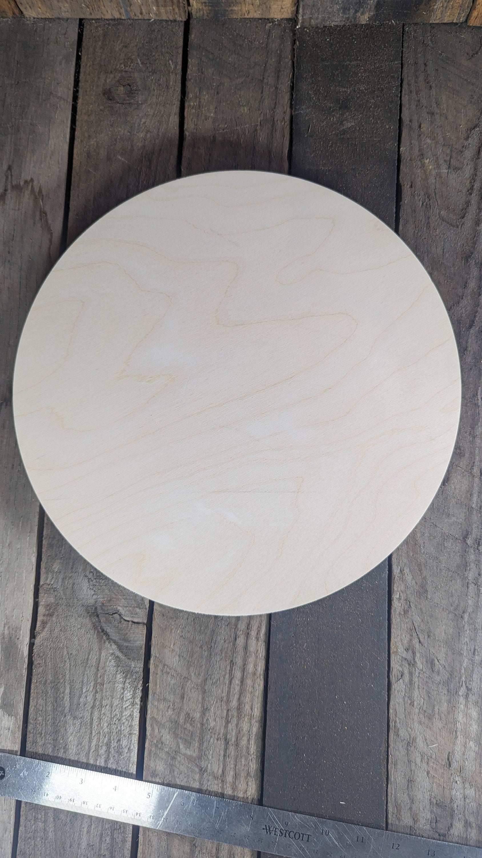 13 inch Wood Circle Disc Plaques, BALTIC BIRCH Wooden Circles, Blank Circles, Unfinished Wooden Circles, Circular Wood, DIY Crafting Supplies