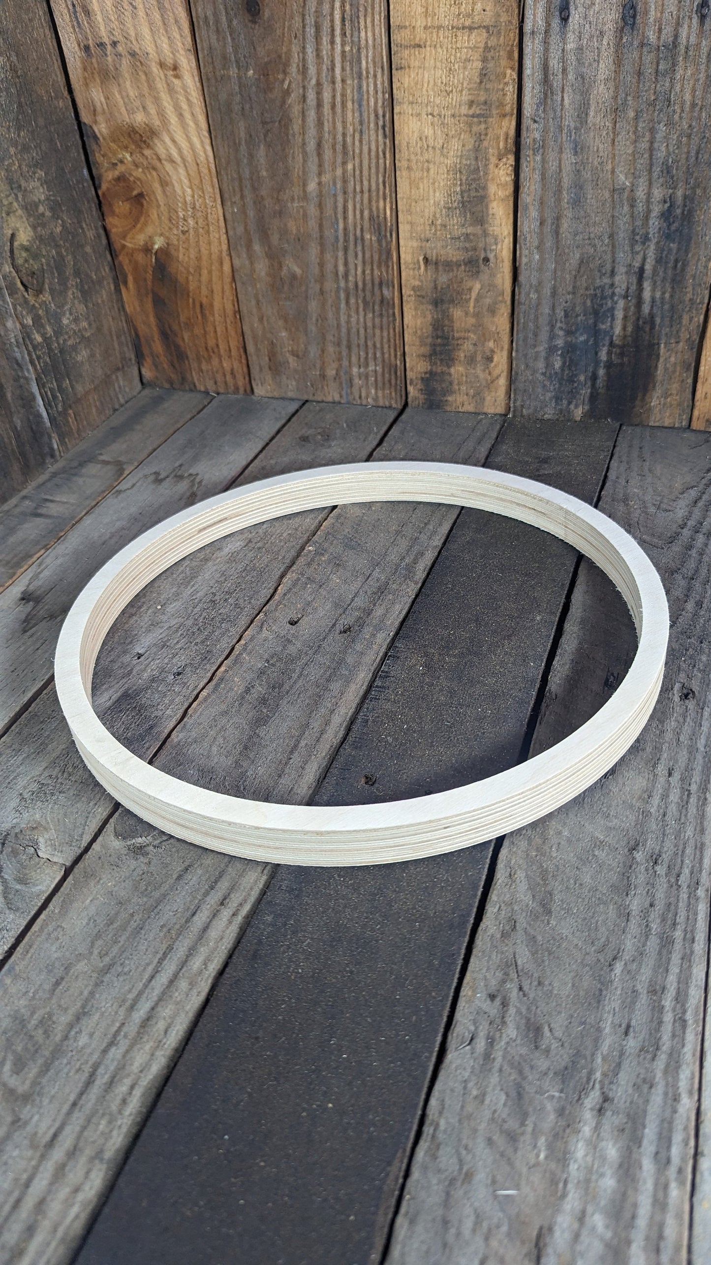 13 inch Wood Circle Disc with 12 inch center hole, BALTIC BIRCH Wooden Circles, Blank Circles, Unfinished Wooden Circles, Round Circles, Circular