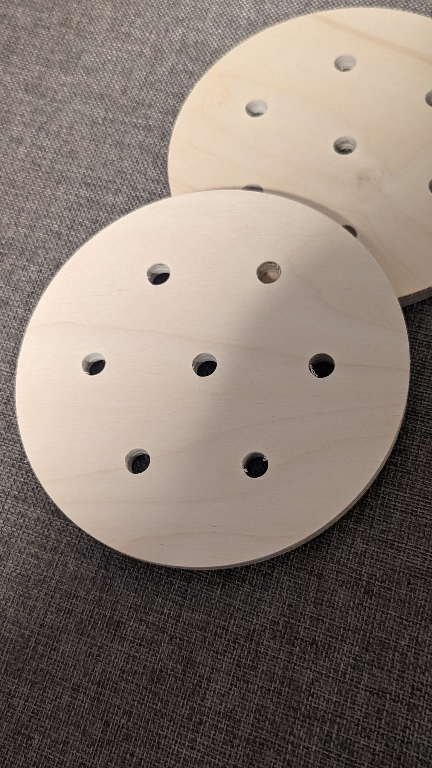 6" Baltic Birch Squirrel Cage End Wood, Unfinished Wooden Disc, DIY Craft Supply