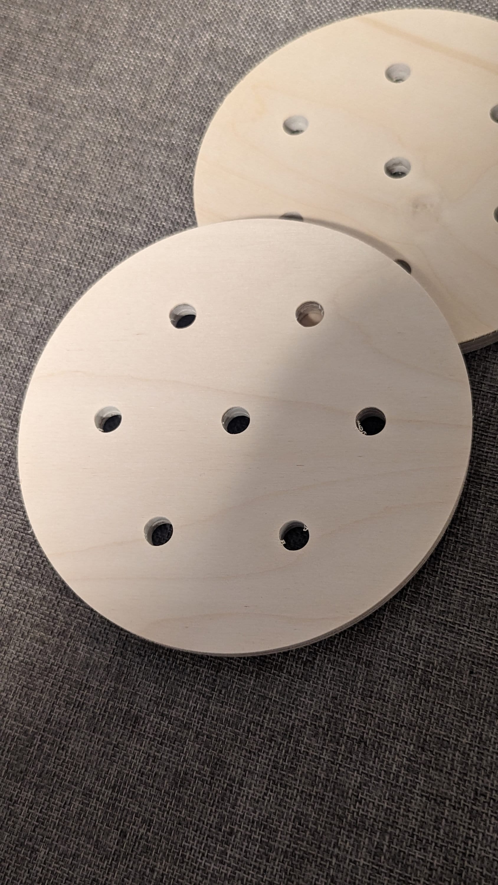 6" Baltic Birch Squirrel Cage End Wood, Unfinished Wooden Disc, DIY Craft Supply