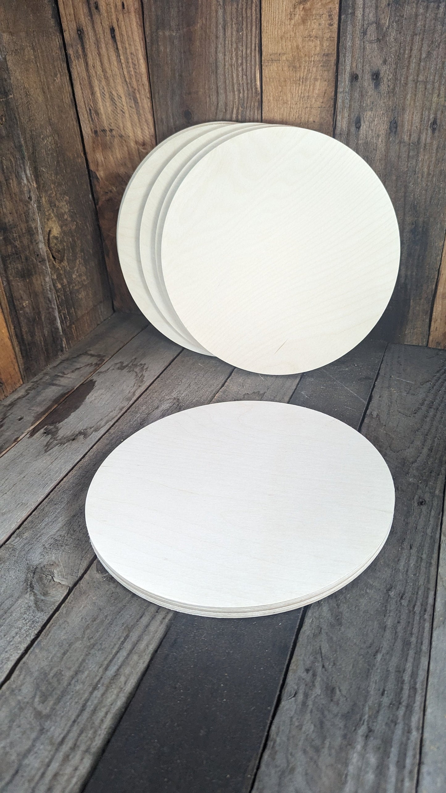 11&quot; Wood Circle Disc Plaques, BALTIC BIRCH Wooden Circles, Blank Circles, Unfinished Wooden Circles, Round Circles, DIY Crafting Supplies