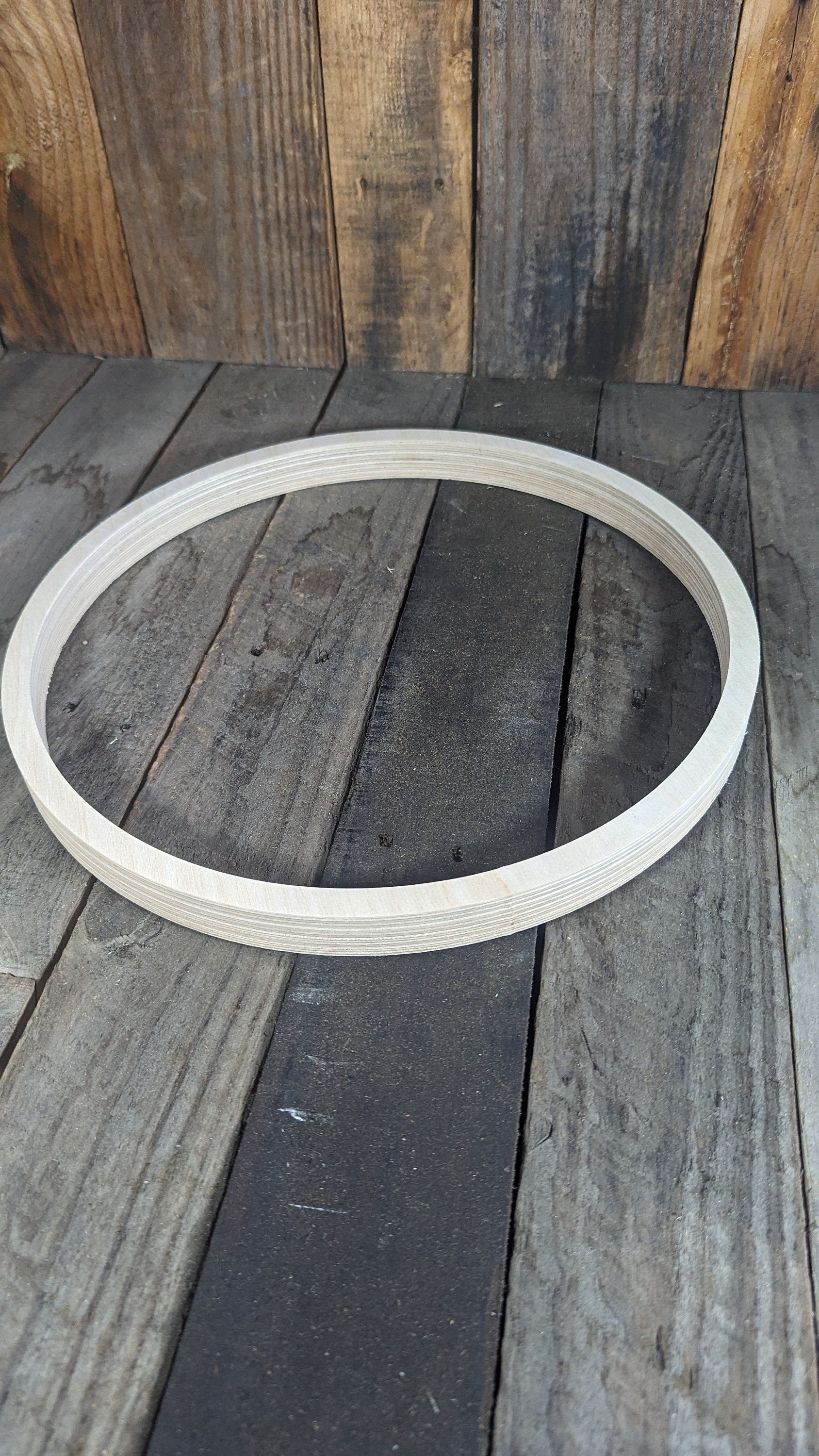 13.5 inch (13-1/2inch) Wood Circle Disc with 12.5 inch (12-1/2inch) center hole, BALTIC BIRCH Wooden Circles, Blank, Unfinished Wood Circle, Circular