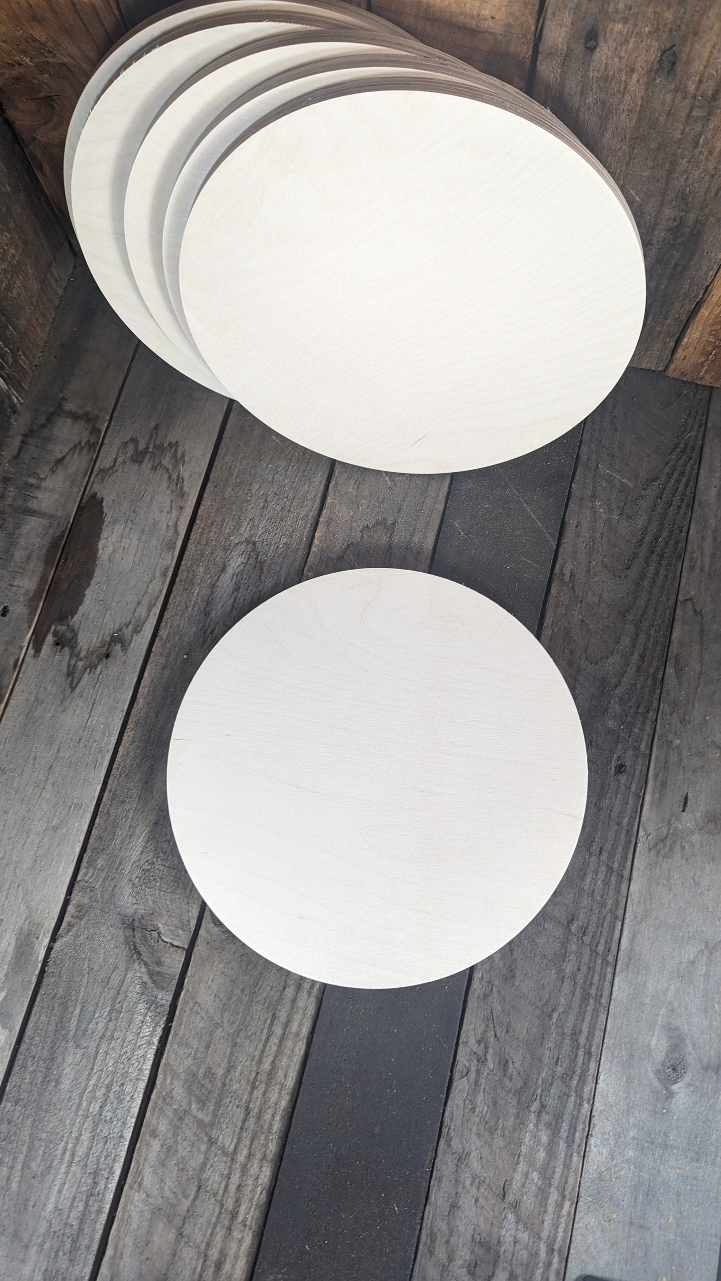 11" Wood Circle Disc Plaques, BALTIC BIRCH Wooden Circles, Blank Circles, Unfinished Wooden Circles, Round Circles, DIY Crafting Supplies