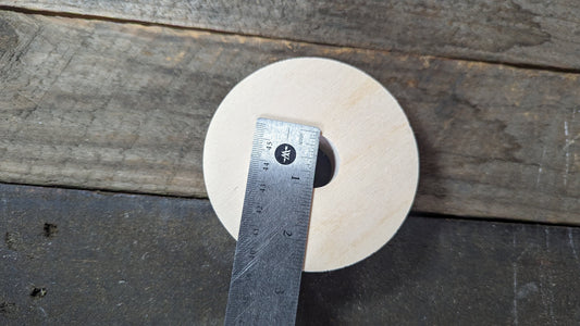 4" Baltic Birch Wood Donut Ring, 1" Center Hole, Craft Supply