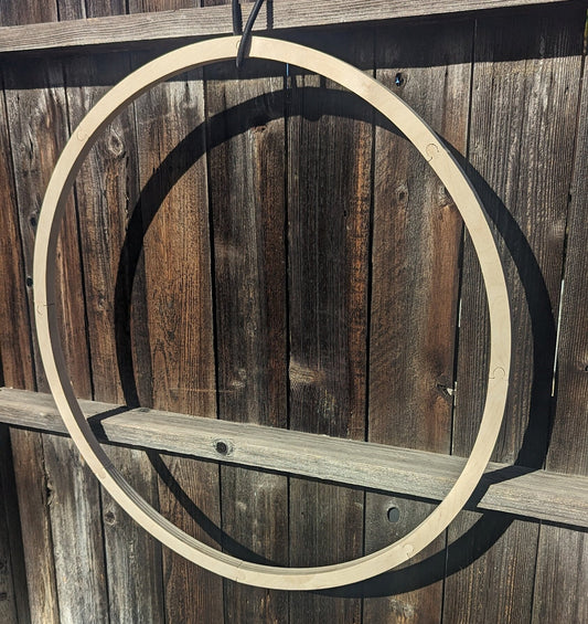 32&quot; Wood Donut Ring with 30&quot; center hole, BALTIC BIRCH Wooden Circles, Unfinished Wooden Circles, Round Circles, Circular Wood - puzzled