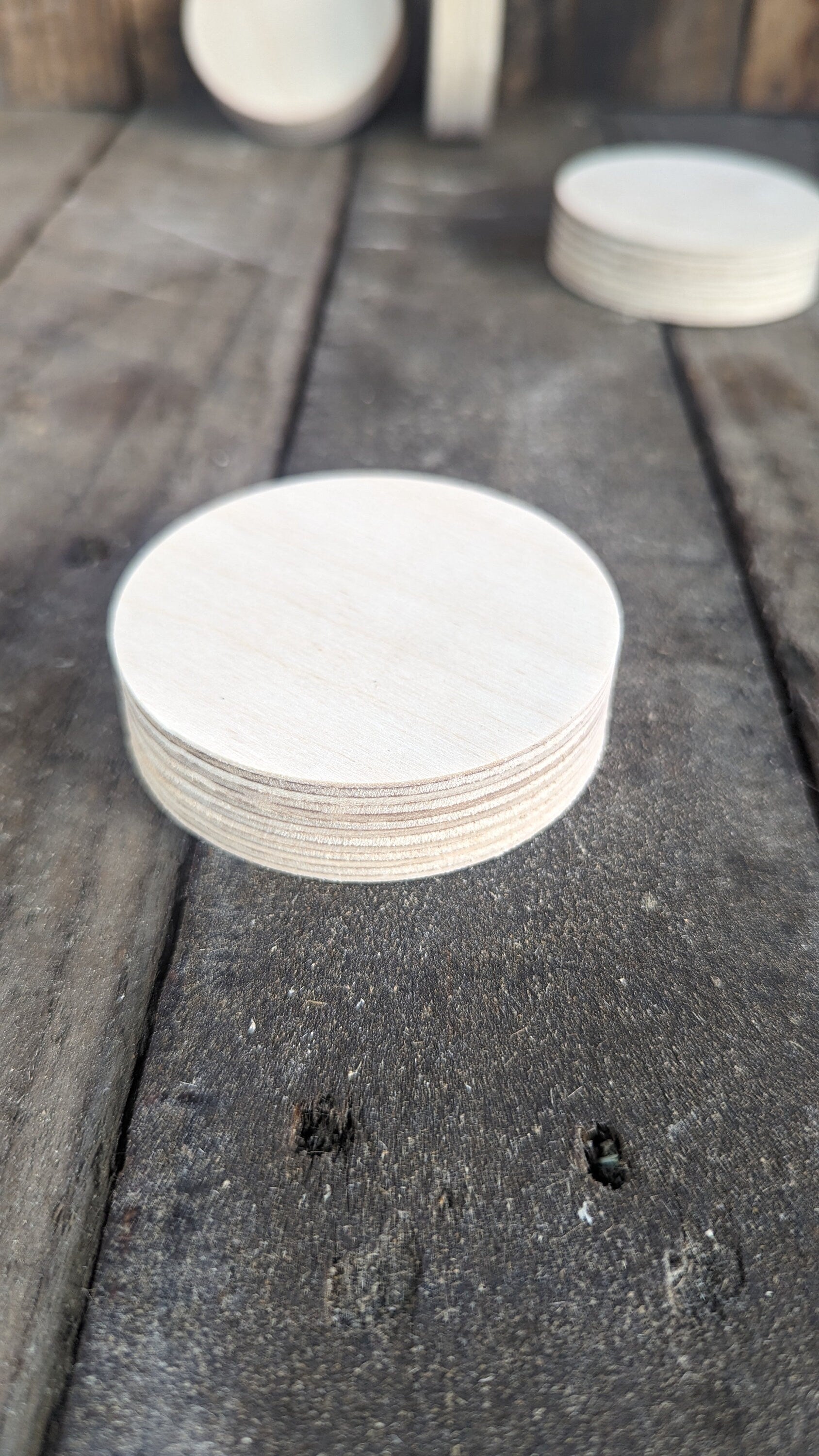 5 Pack - 2.75" Baltic Birch Wood Circle
