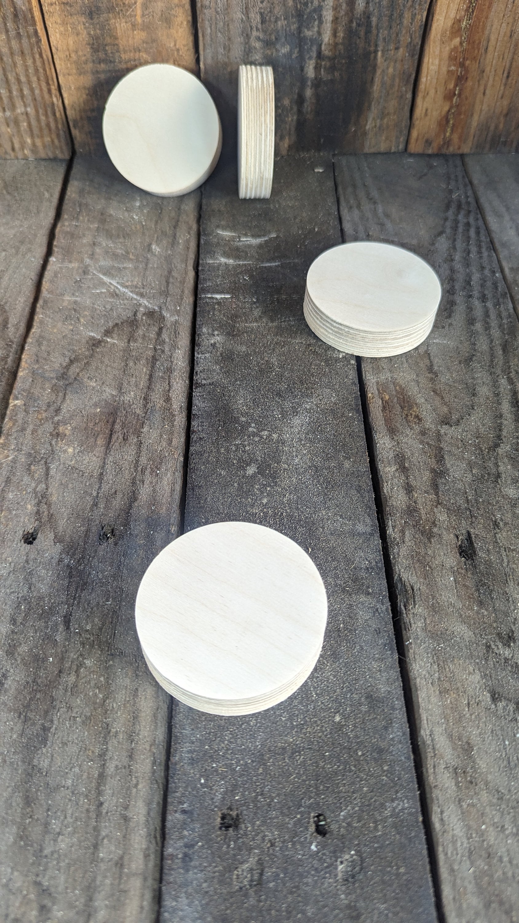 2.75" (2 3/4") Wood Circle Disc Plaques, BALTIC BIRCH - Wooden Circles, Blank Circles, Unfinished Wooden Circles, Round Circles, Circular