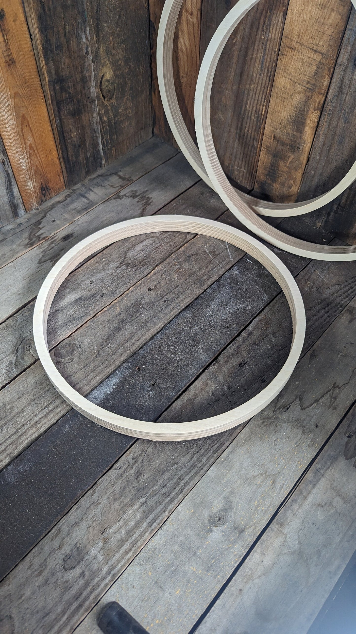 15 inch Wood Circle Disc with 14 inch center hole, BALTIC BIRCH Wooden Circles, Blank, Unfinished Wood Circle, Circular