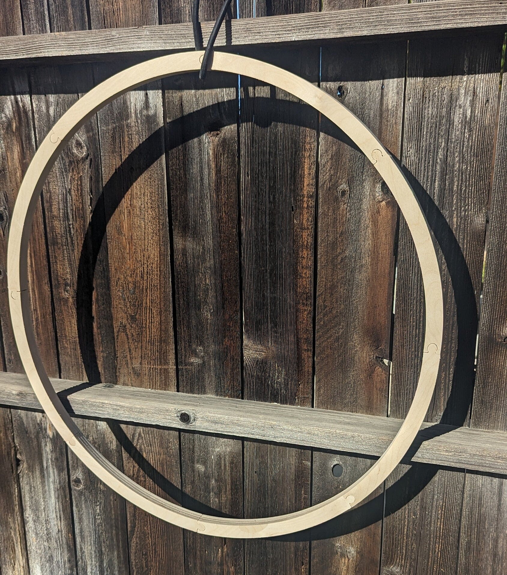 32" Baltic Birch Wood Donut Ring, 30" Center Hole, Unfinished Wooden Circle (8 Pieces)