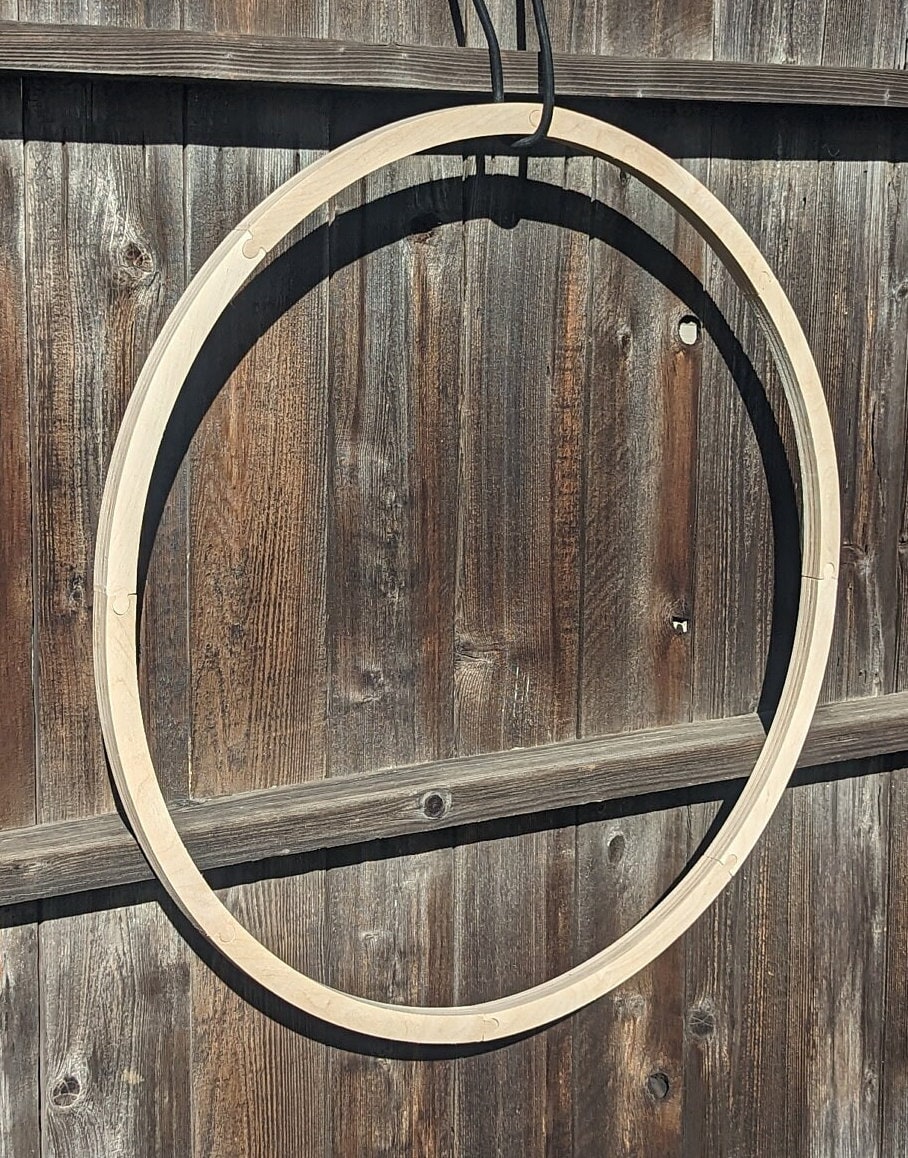 32" Wood Donut Ring with 30" center hole, BALTIC BIRCH Wooden Circles, Unfinished Wooden Circles, Round Circles, Circular Wood - puzzled 8P