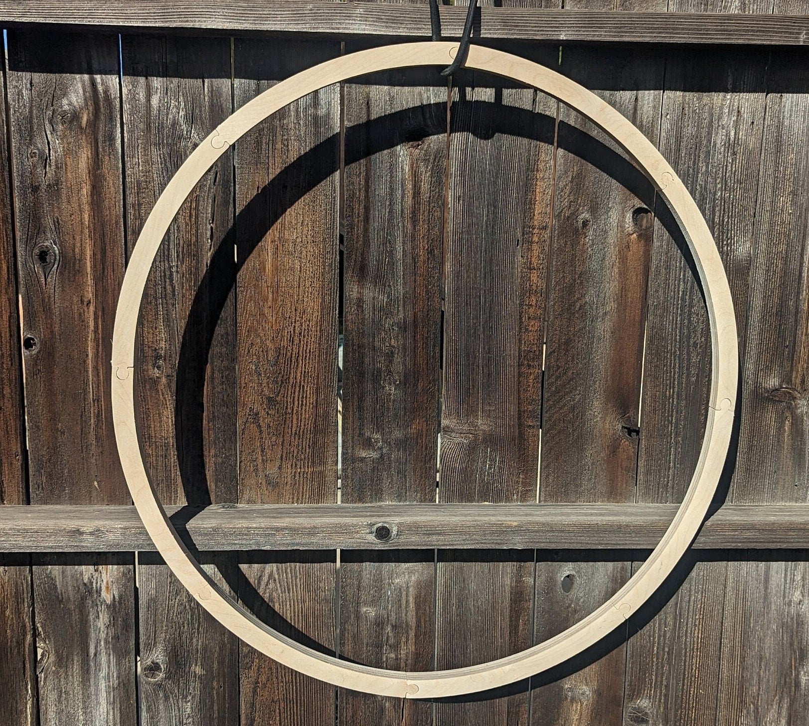 32" Baltic Birch Wood Donut Ring, 30" Center Hole, Unfinished Wooden Circle (8 Pieces)