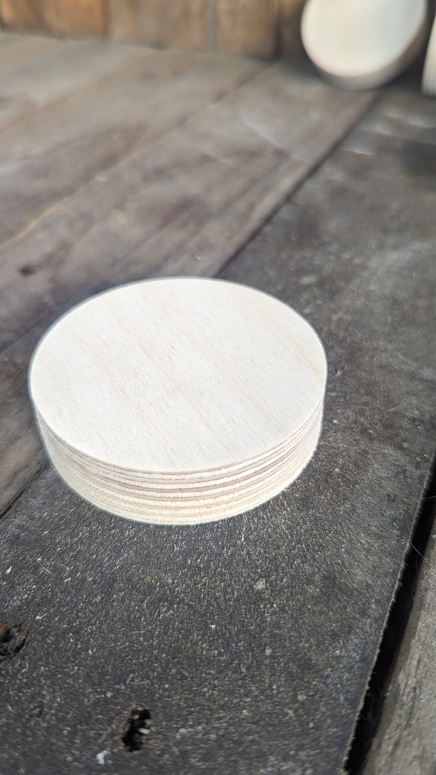 5 Pack - 2.75" Baltic Birch Wood Circle