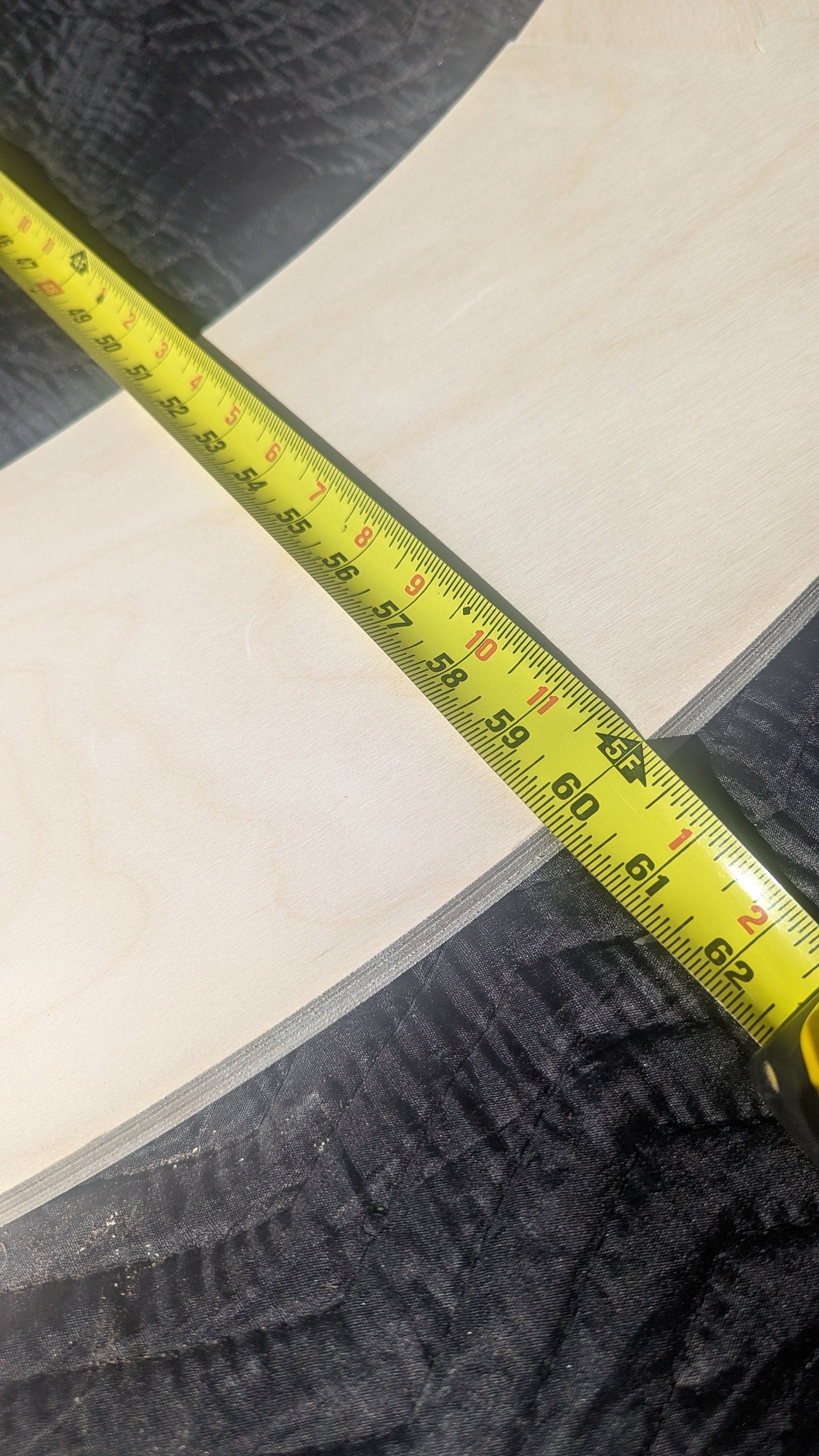 60" Baltic Birch Wood Donut Ring, 42" Center Hole, Unfinished Wooden Circle (10 Pieces)