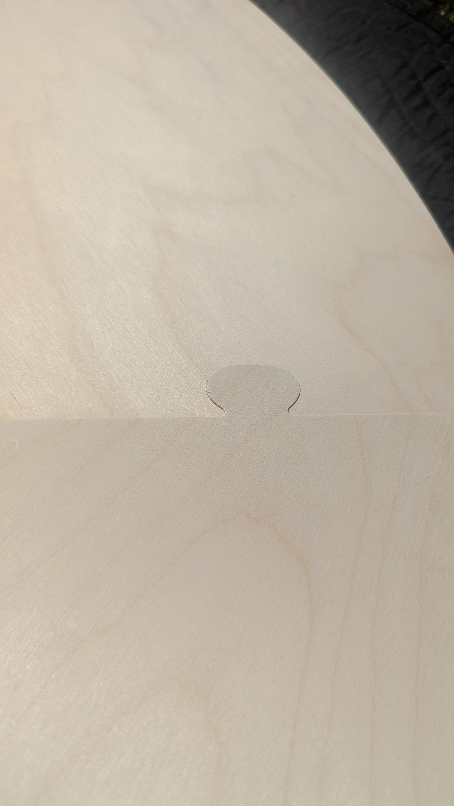 60" Baltic Birch Wood Donut Ring, 42" Center Hole, Unfinished Wooden Circle (10 Pieces)