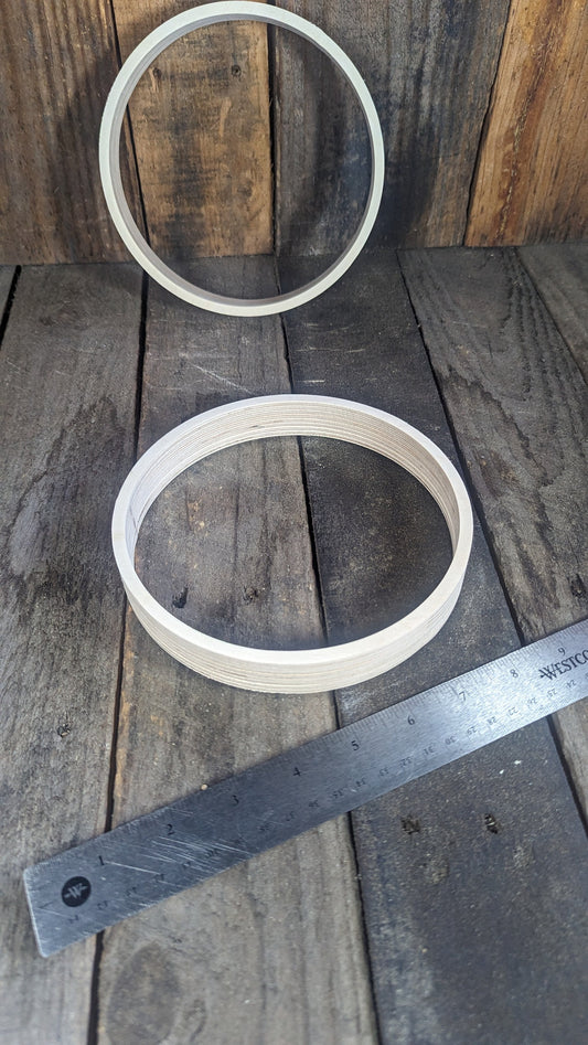 6.5" Baltic Birch Wood Donut, 6" Center Hole, DIY Crafting Supplies